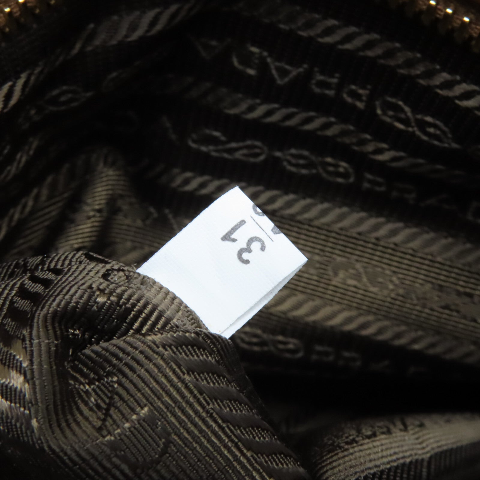 PRADA 【激減優惠】帆布2 Way Shoulder金扣手挽肩背兩用袋白色/啡色