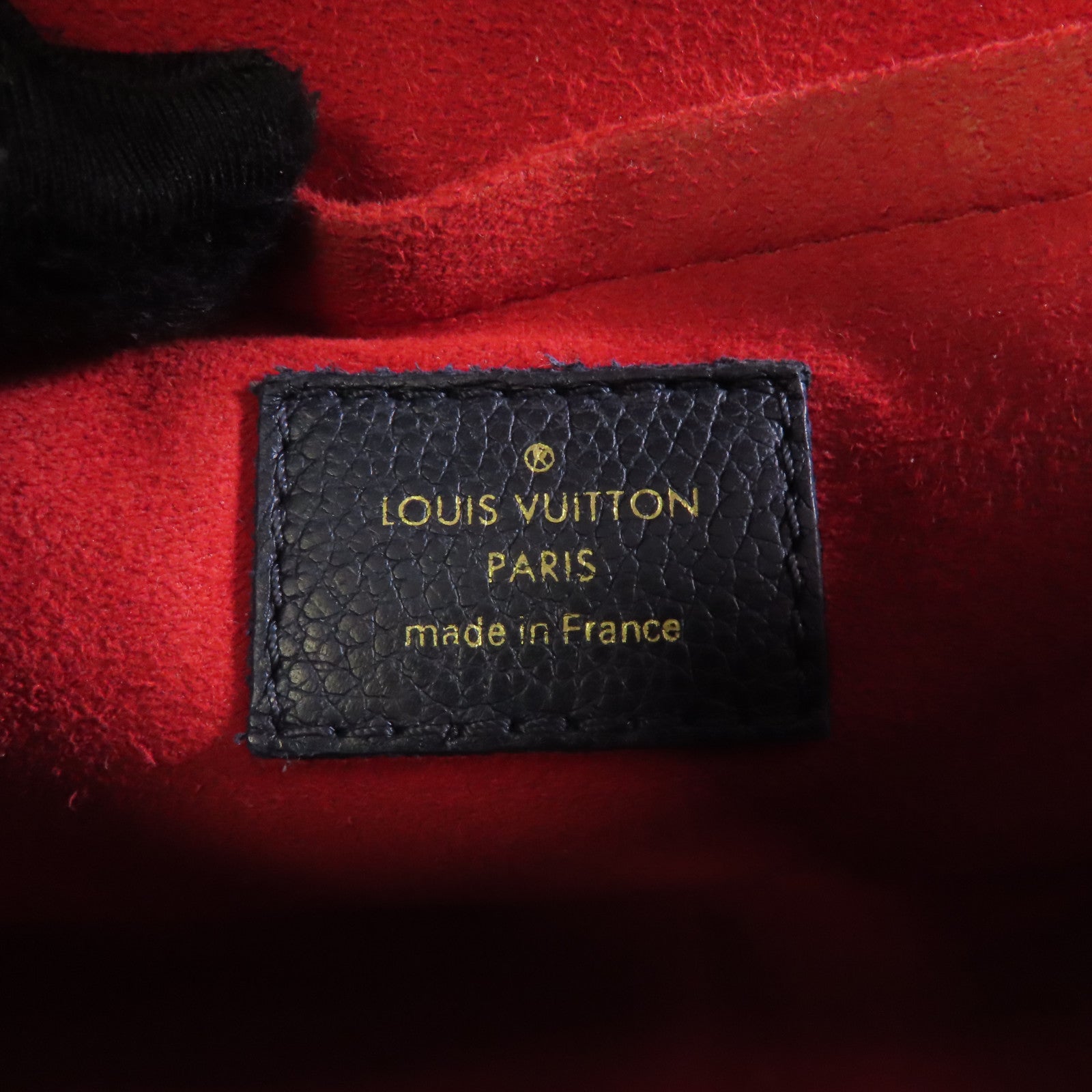 LOUIS VUITTON Monogram Empreinte Saint Sulpice金扣鏈帶肩背袋深藍色