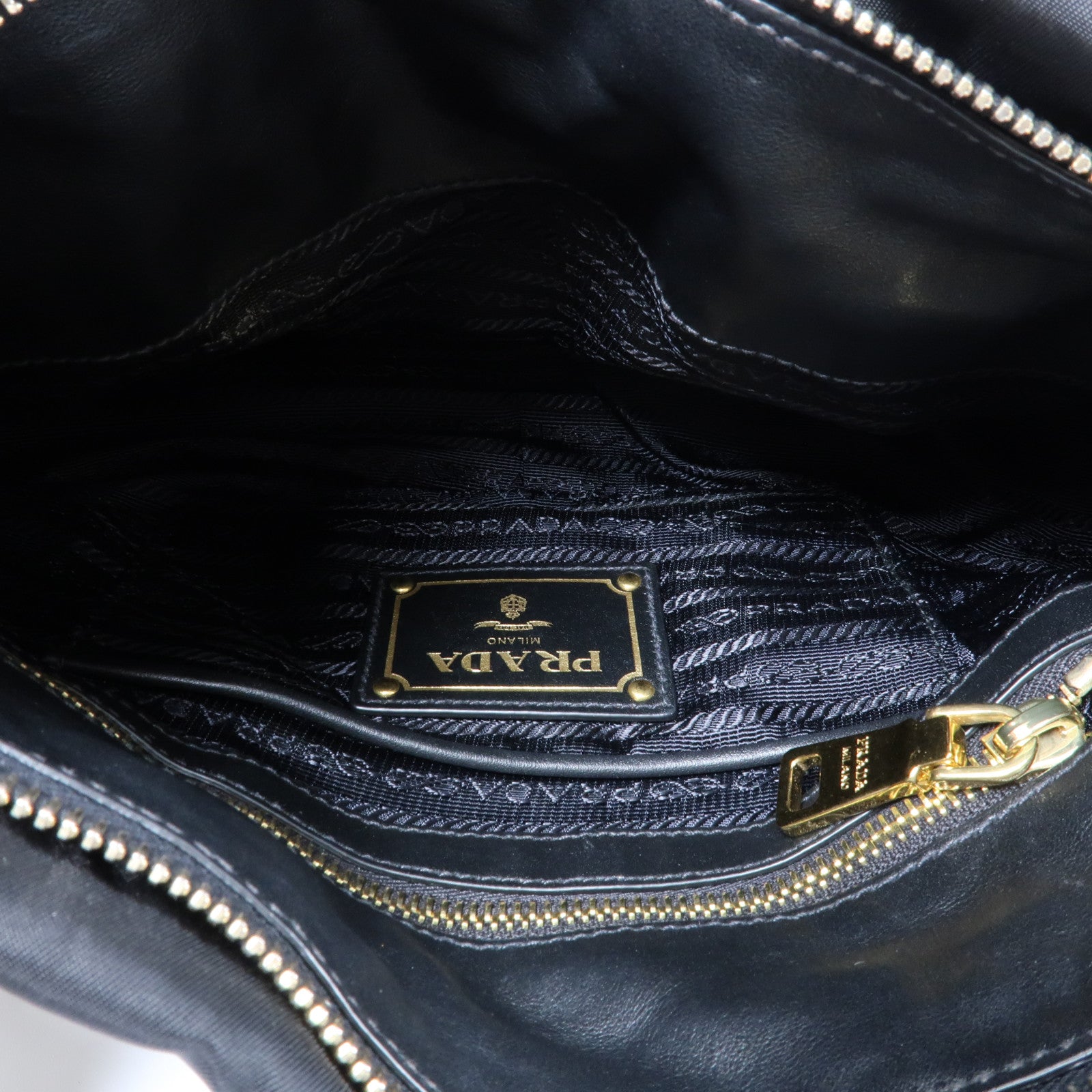 PRADA 尼龍2 Way Shoulder金扣手挽肩背兩用袋