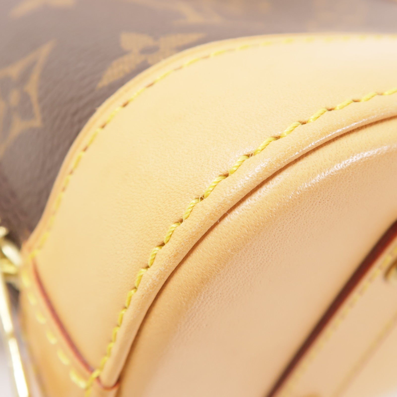 LOUIS VUITTON Monogram Alma BB金扣手挽肩背兩用袋棕色