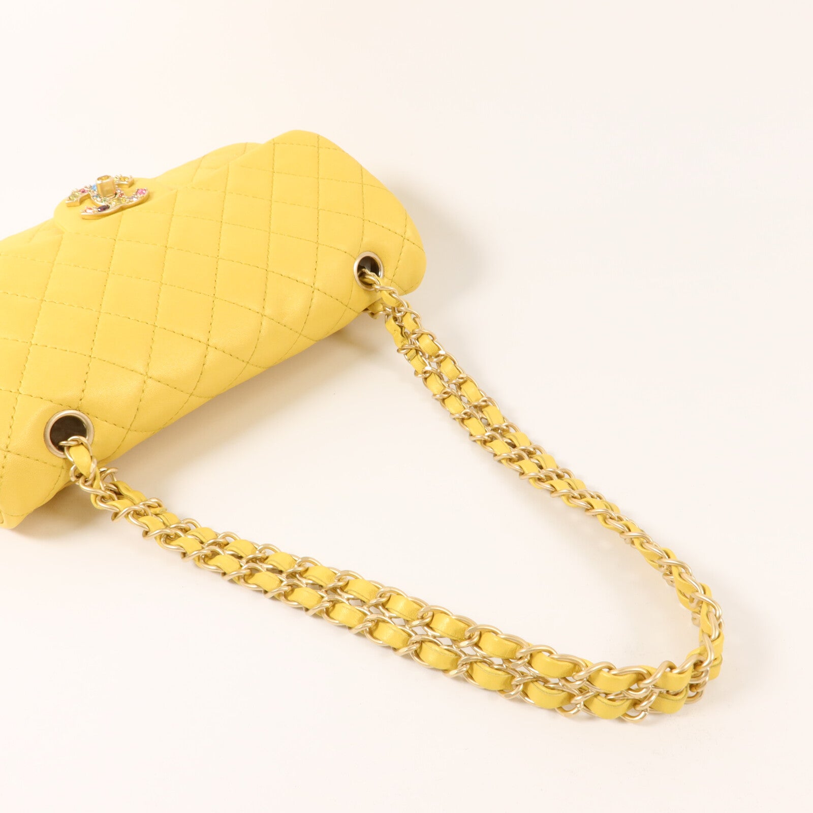 CHANEL 羊皮皮革Chain Shoulder鏈帶肩背袋