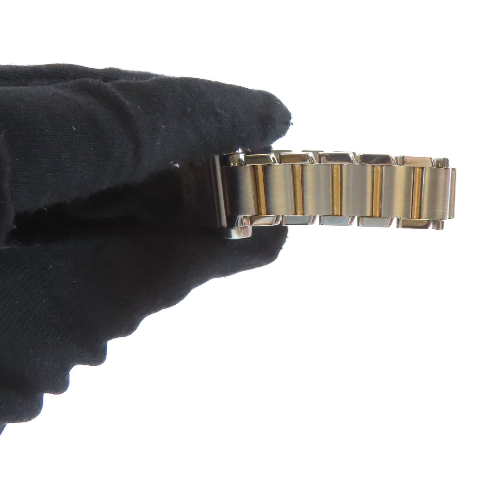 CARTIER Tank Francaise 18K黃金/不鏽鋼手錶石英機芯金色