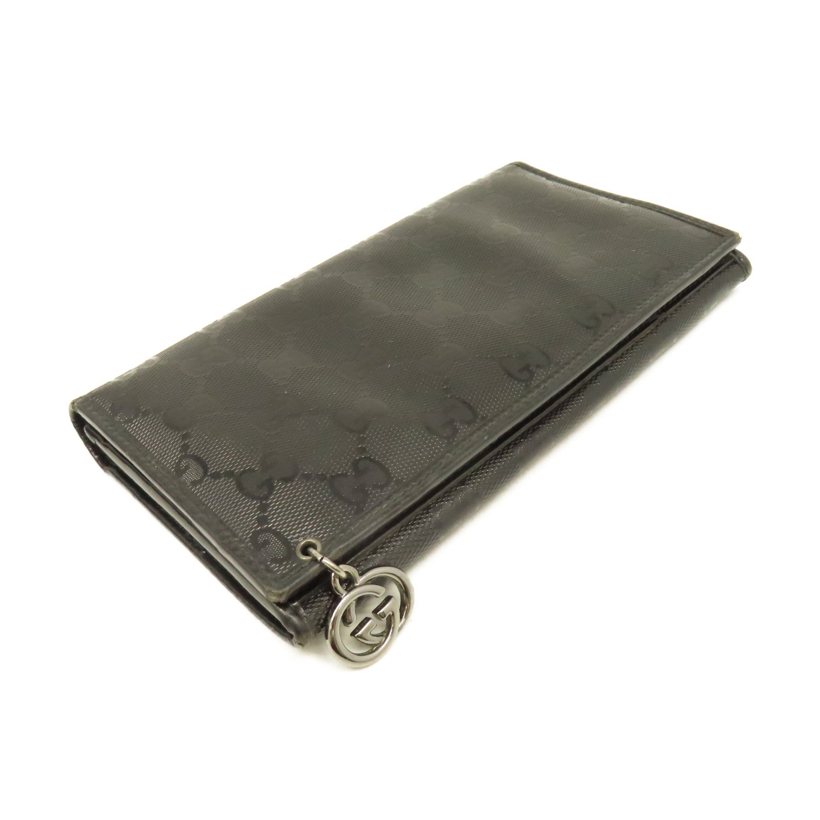 GUCCI 【激減優惠】漆皮皮革Long Wallet長錢包黑色