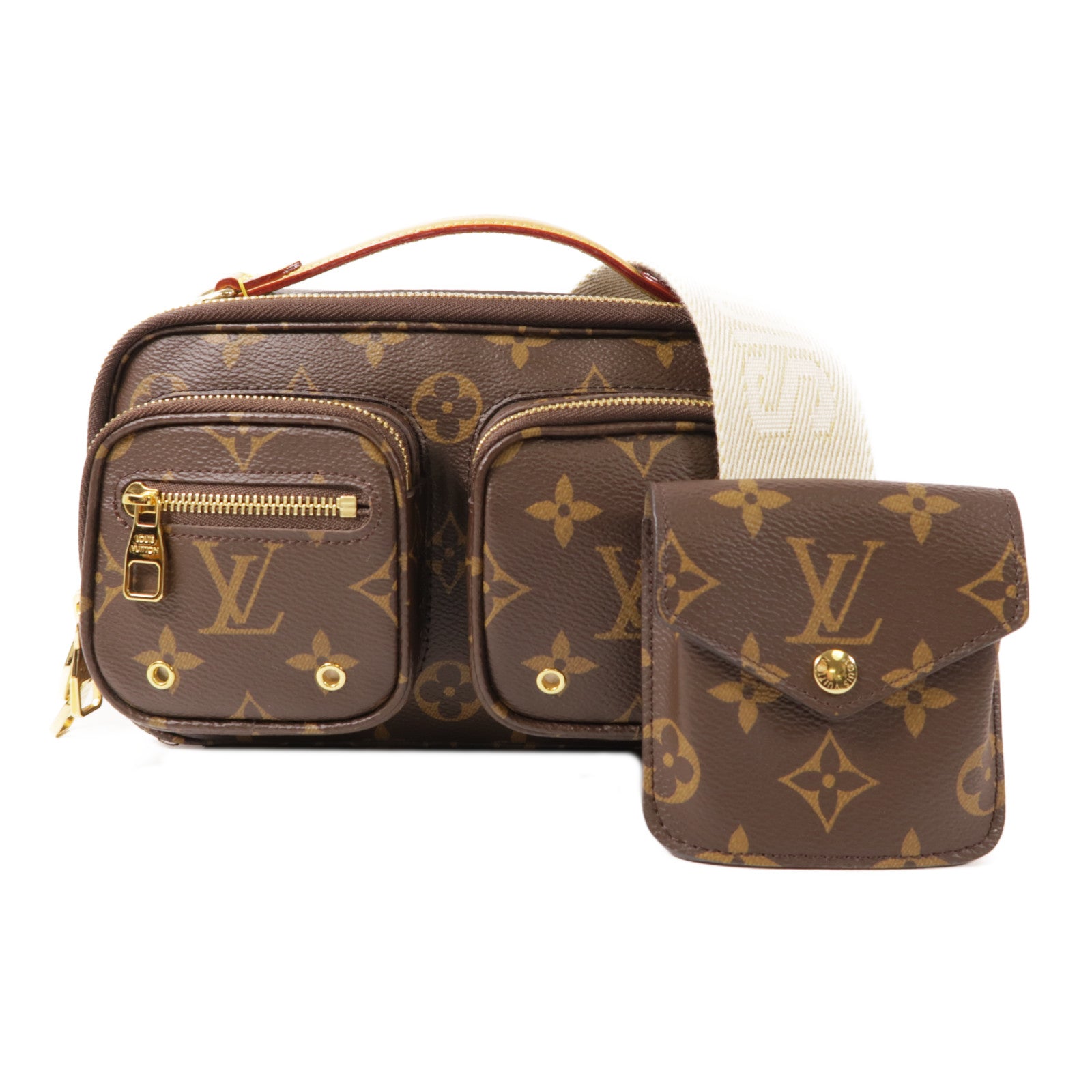 LOUIS VUITTON LV GHW Utility 2 Way Shoulder Bag Handbag M80446 Monogram Brown