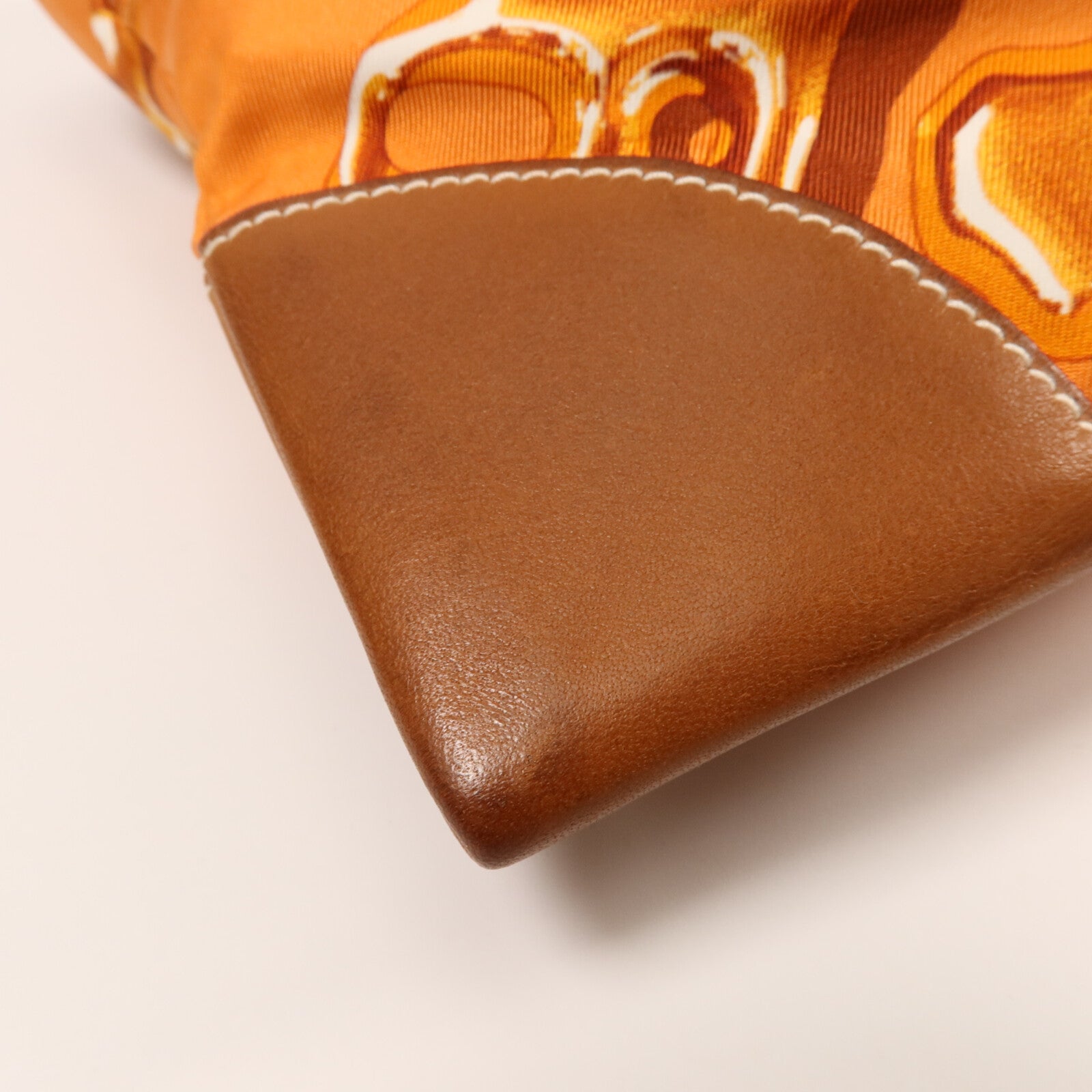 HERMES 絲質Silky City PM肩背袋Orange