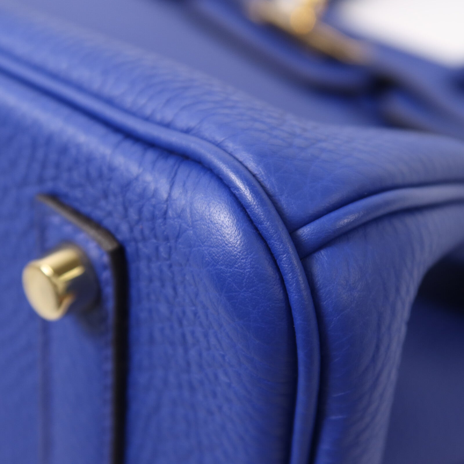 HERMES Togo皮革Birkin 35手挽袋Bleu Electric