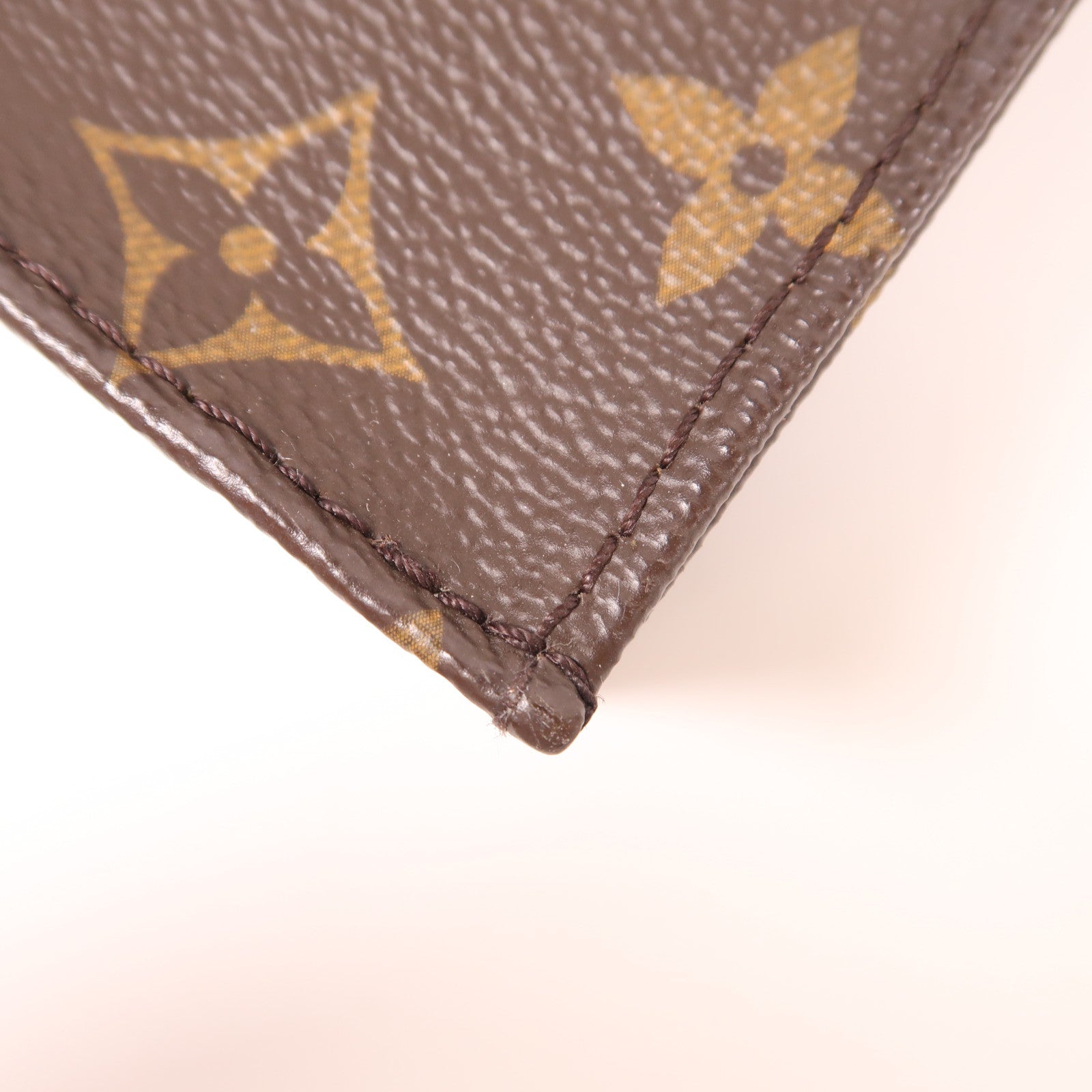 LOUIS VUITTON Monogram Petit Sac Plat金扣手挽肩背兩用袋棕色