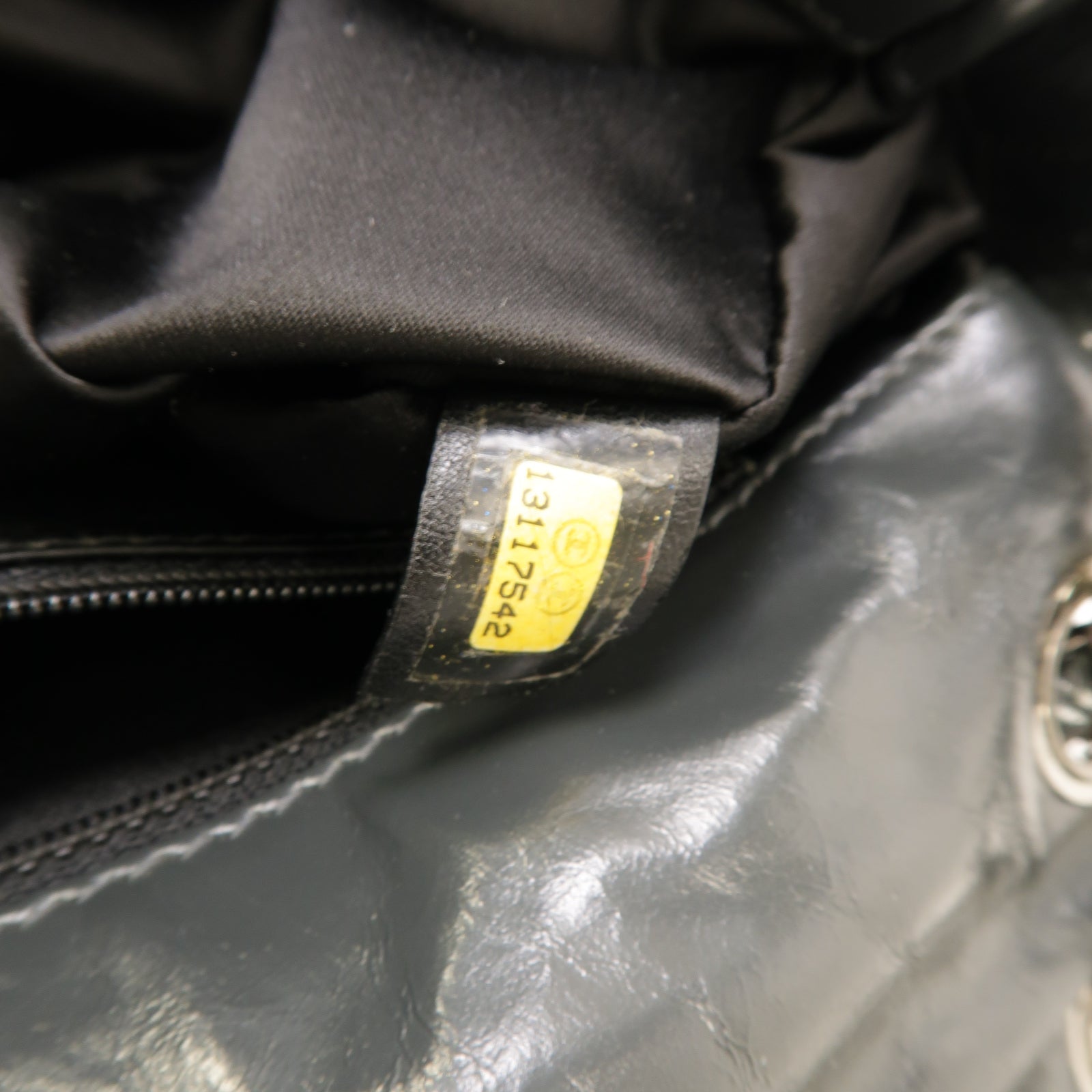 CHANEL 【激減優惠】牛皮皮革Chain Shoulder Bag銀扣鏈帶肩背袋灰色