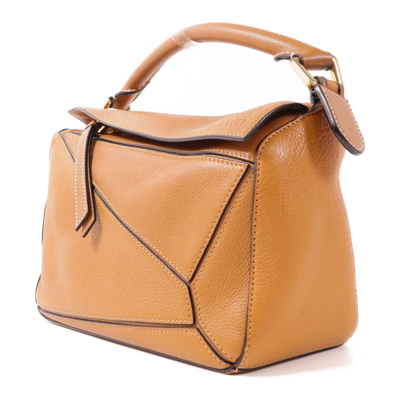 LOEWE 牛皮皮革Small Puzzle金扣手挽肩背兩用袋