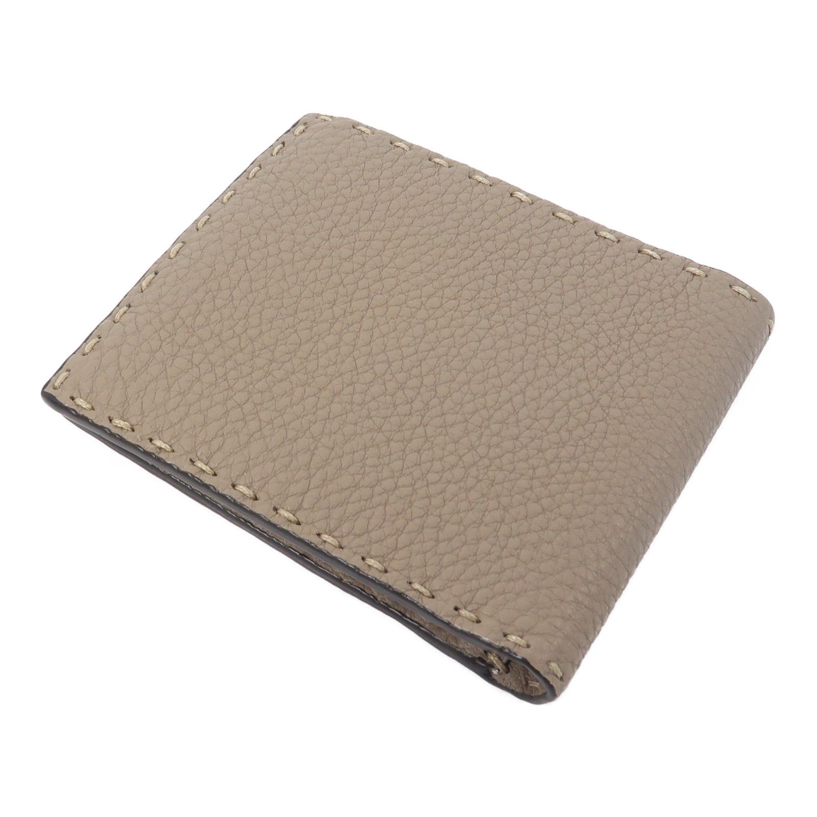 FENDI 牛皮皮革Selleria Wallet錢包米色
