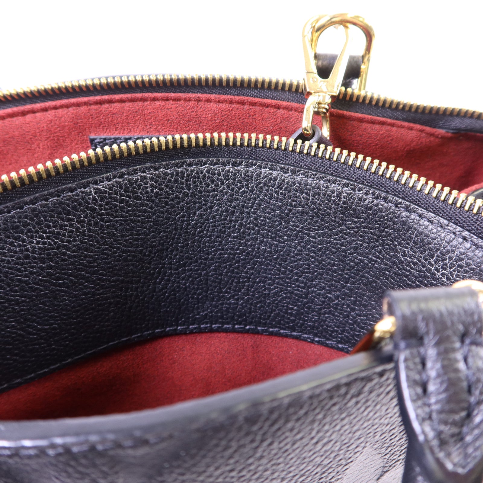 LOUIS VUITTON Monogram Empreinte Petit Palais金扣手挽肩背兩用袋