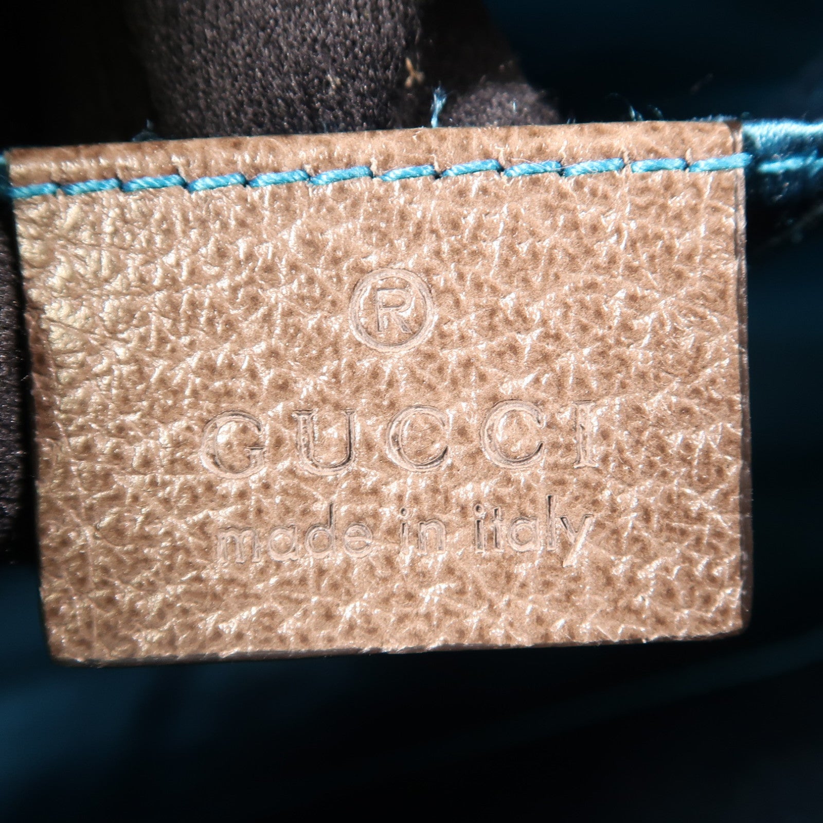 GUCCI 塗層帆布Ophidia GG金扣肩背袋啡色