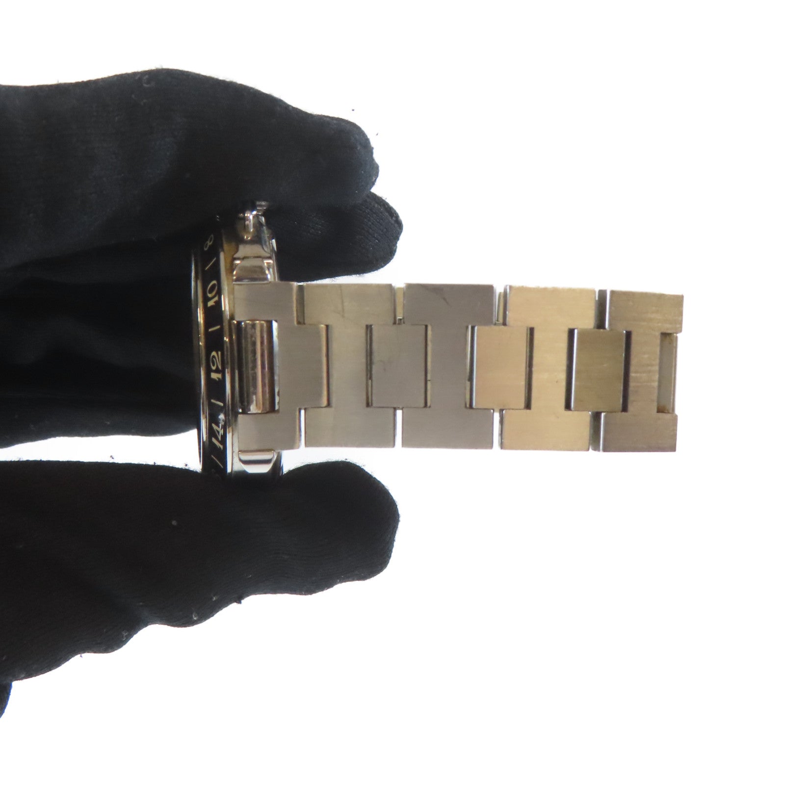 CARTIER Pasha C不鏽鋼手錶自動機芯銀色#15.5cm