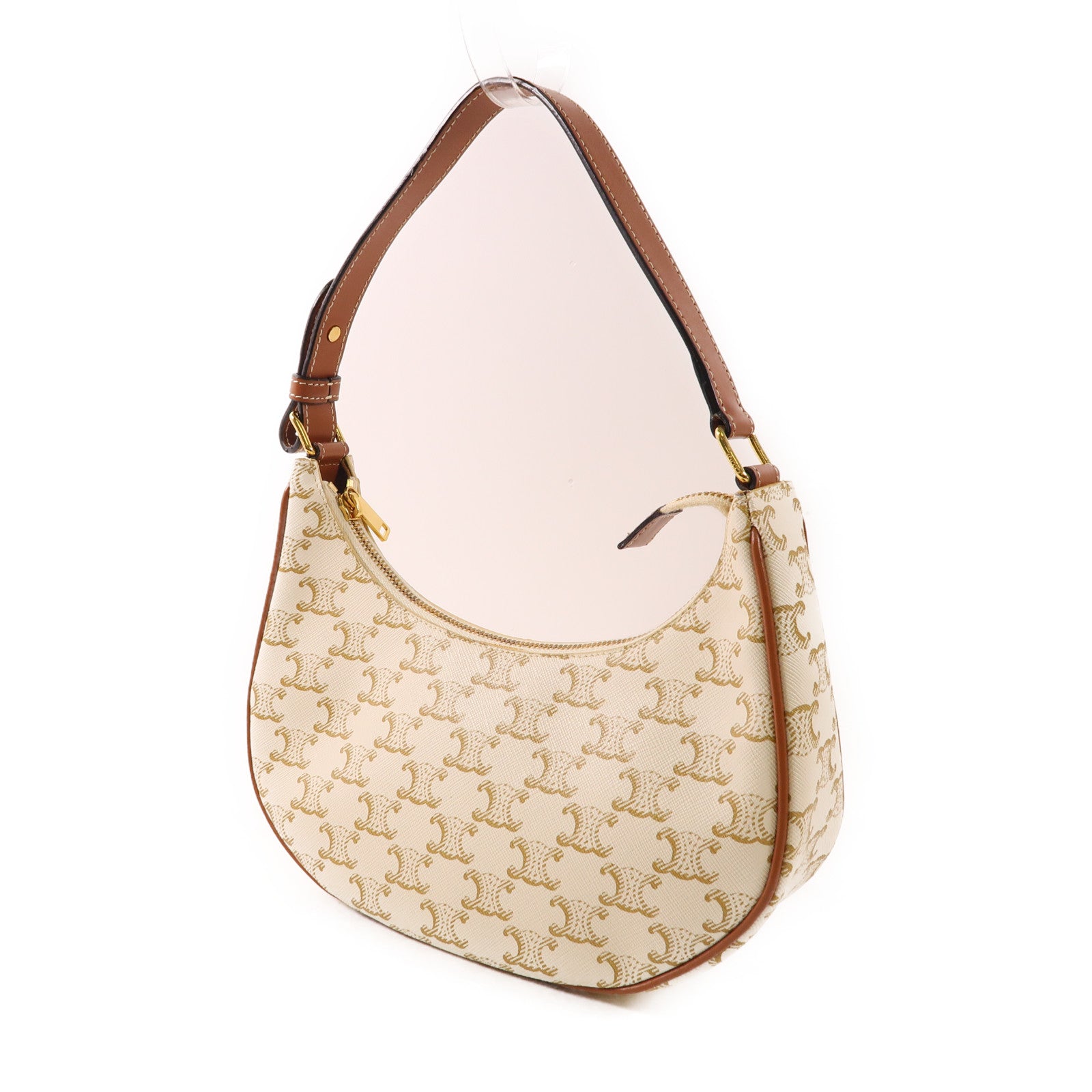 CELINE 塗層帆布Ava Bag金扣肩背袋