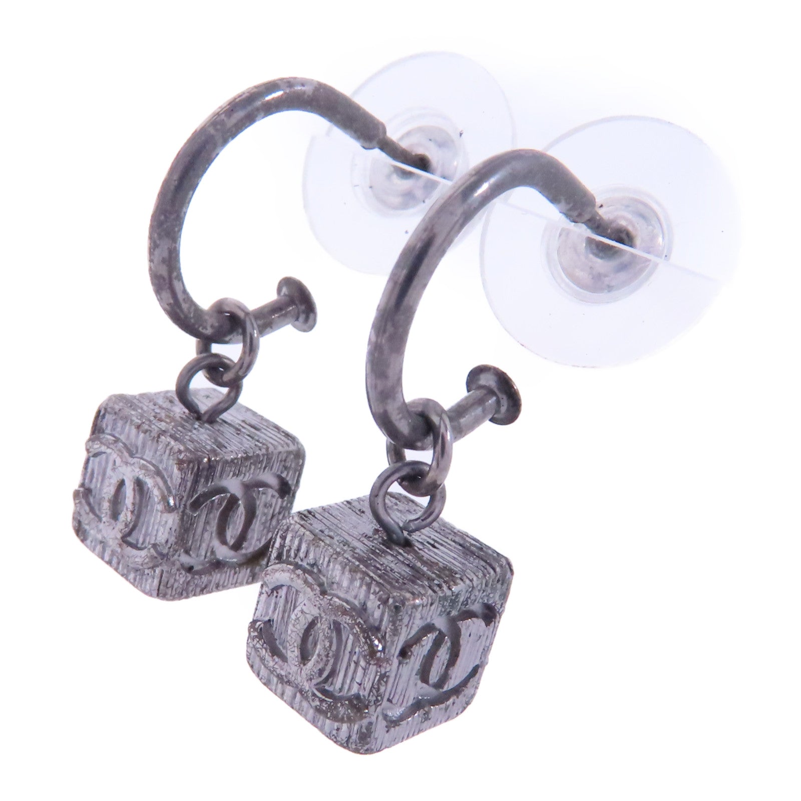 CHANEL 金屬Earrings耳環銀色