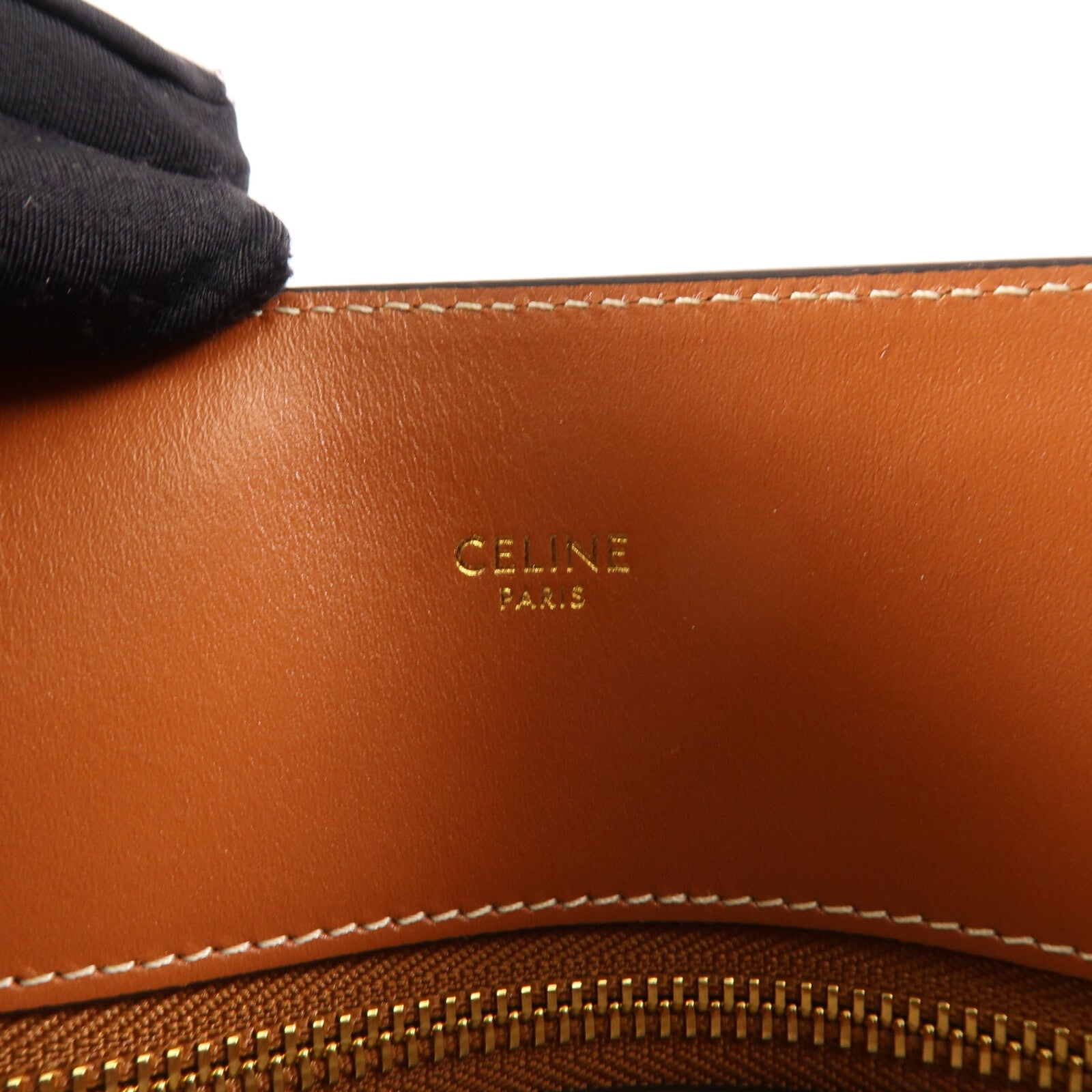 CELINE 帆布/牛皮皮革Vertical Cabas手挽肩背兩用袋