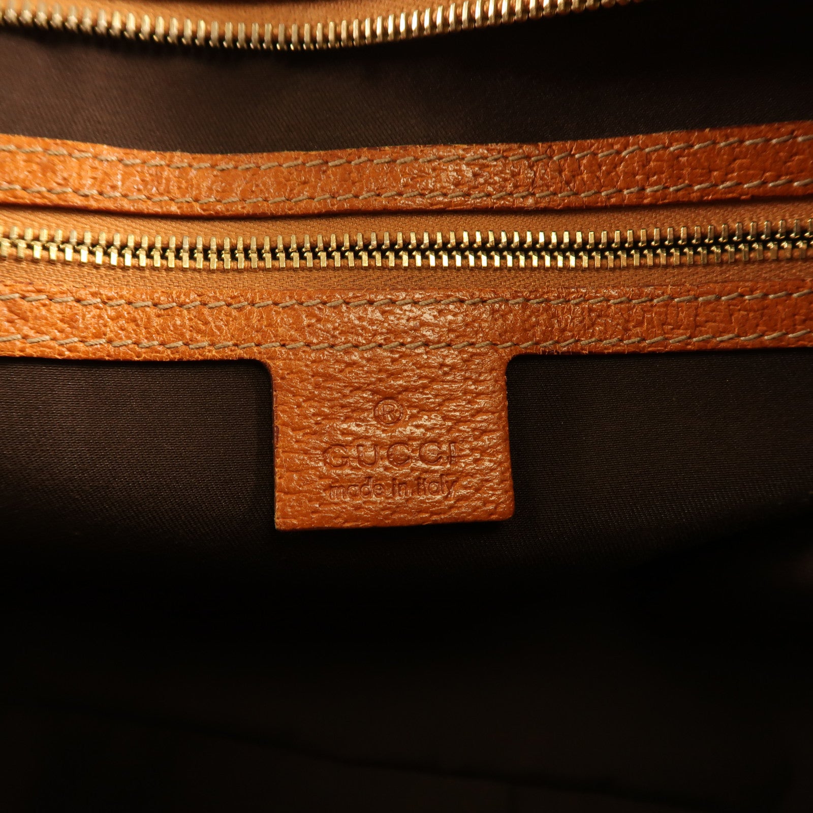 GUCCI 帆布Shoulder Bag金扣鏈帶肩背袋