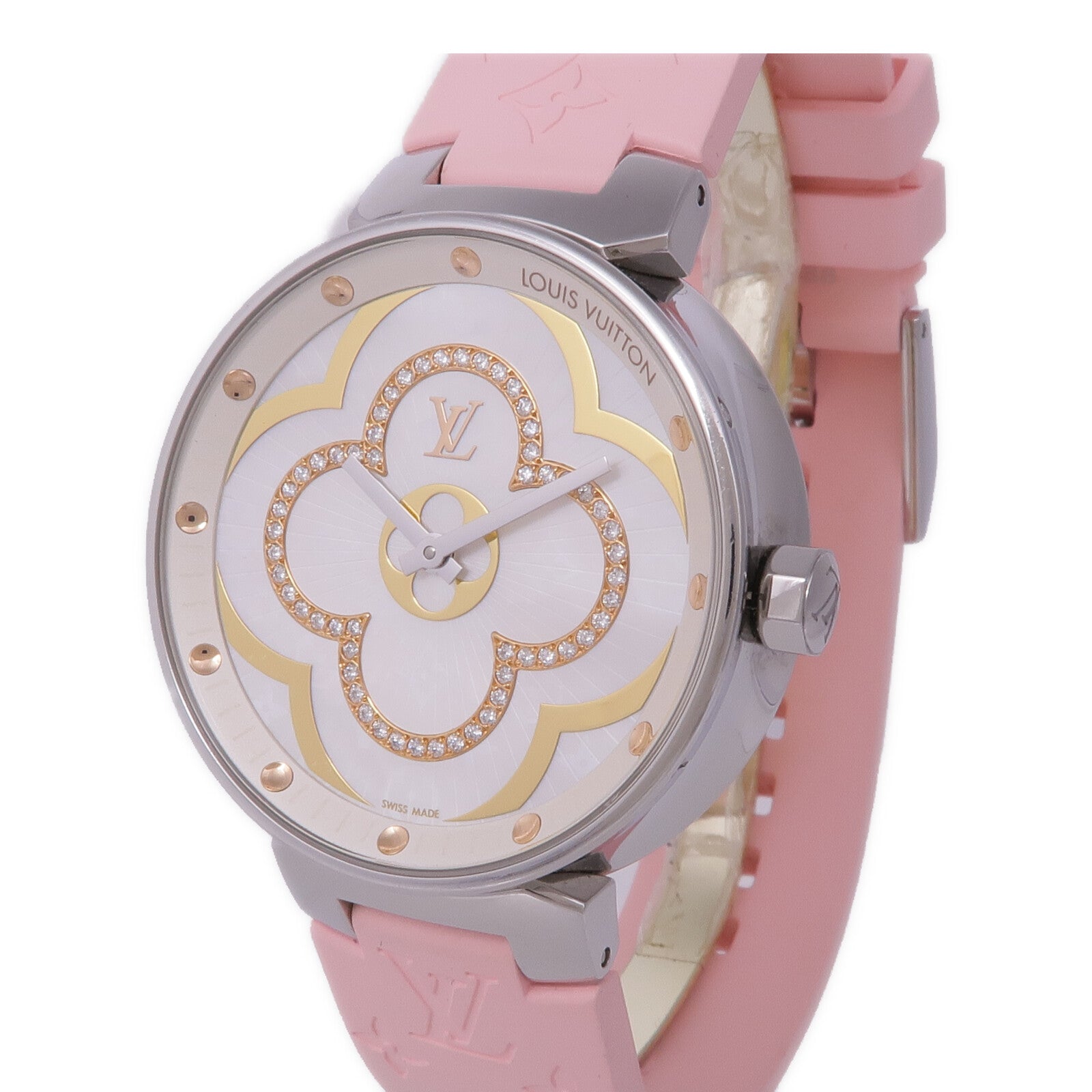 LOUIS VUITTON Tambour Moon Divine MM QA019Z