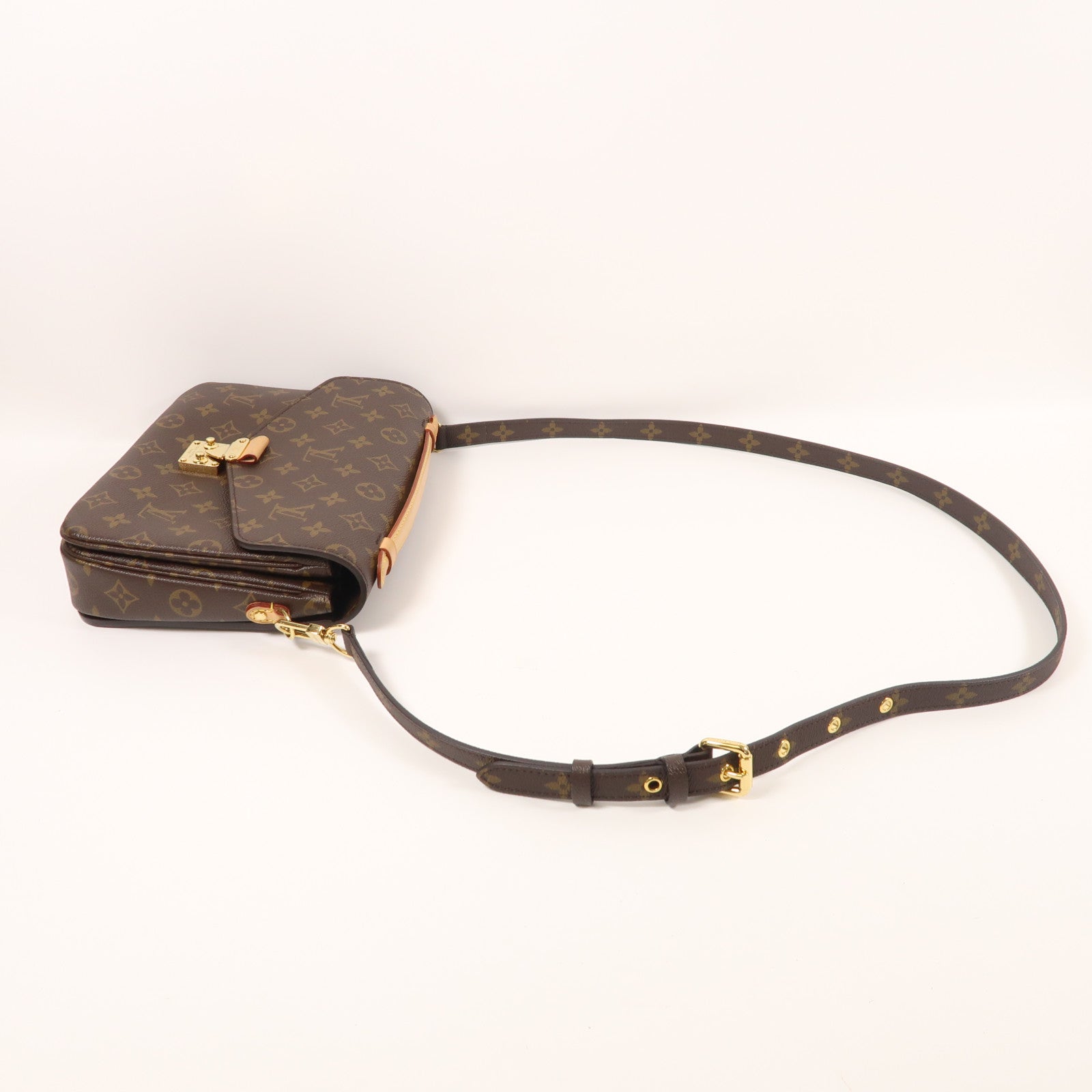 LOUIS VUITTON Monogram Pochette Metis MM金扣手挽肩背兩用袋