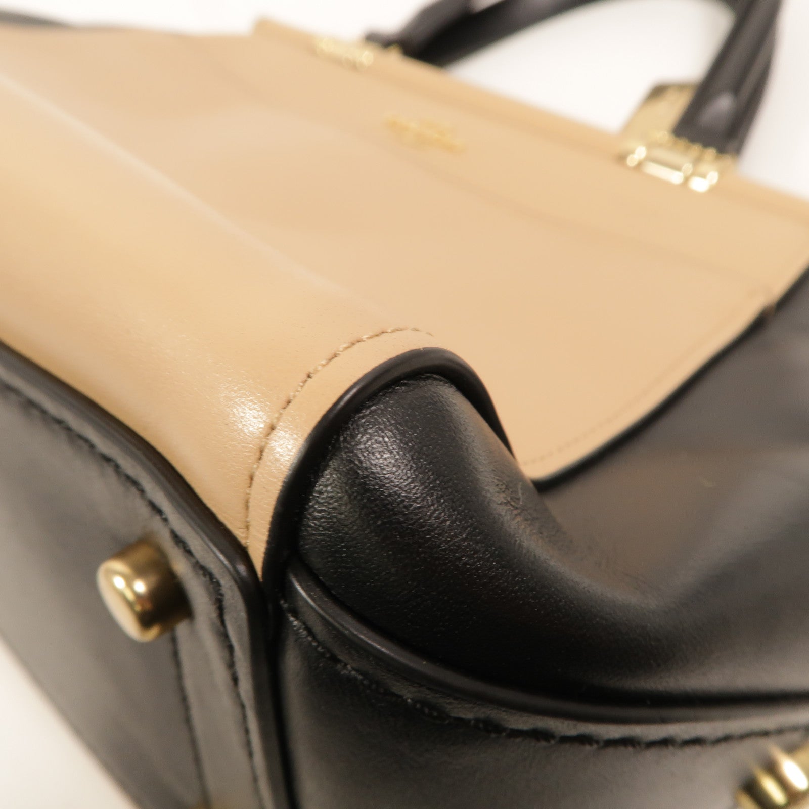COACH 牛皮皮革2 Way Shoulder手挽肩背兩用袋
