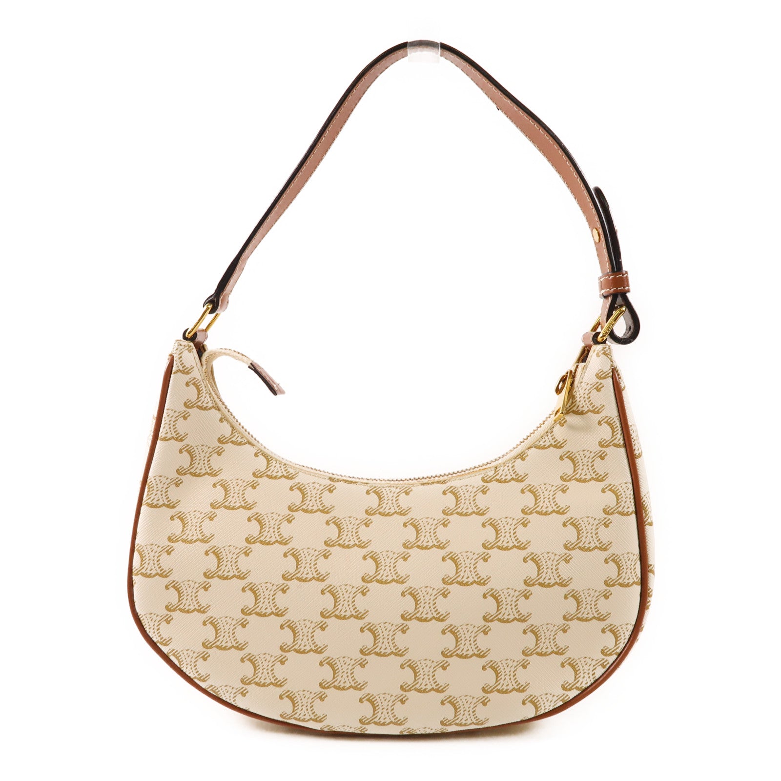 CELINE 塗層帆布Ava Bag金扣肩背袋