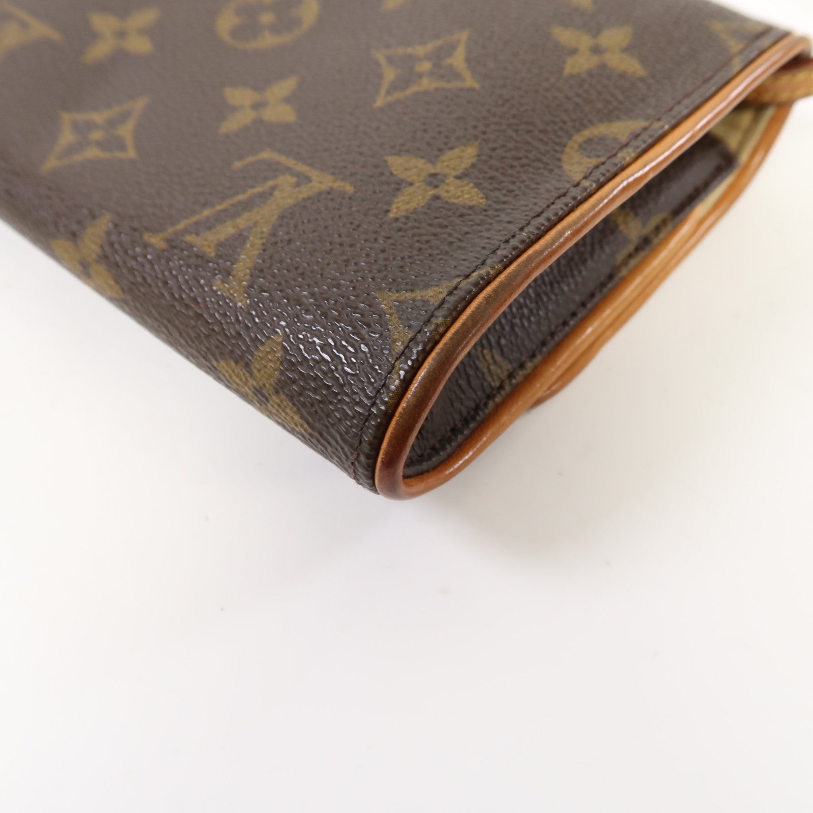 LOUIS VUITTON 【激減優惠】Monogram Pochette Twin GM金扣肩背袋啡色