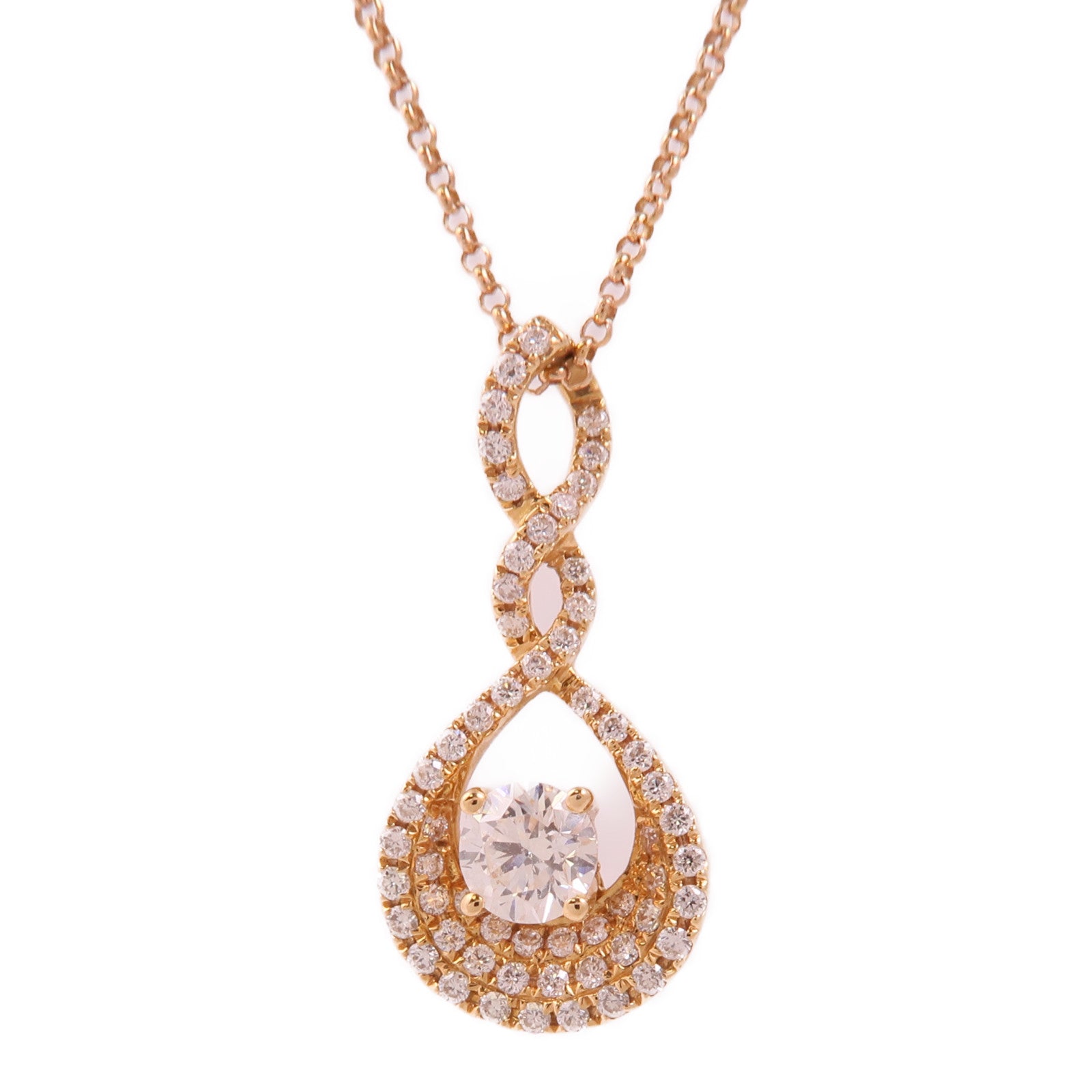JEWELRY 【激減優惠】18K玫瑰金Diamond Necklace鑽石項鍊