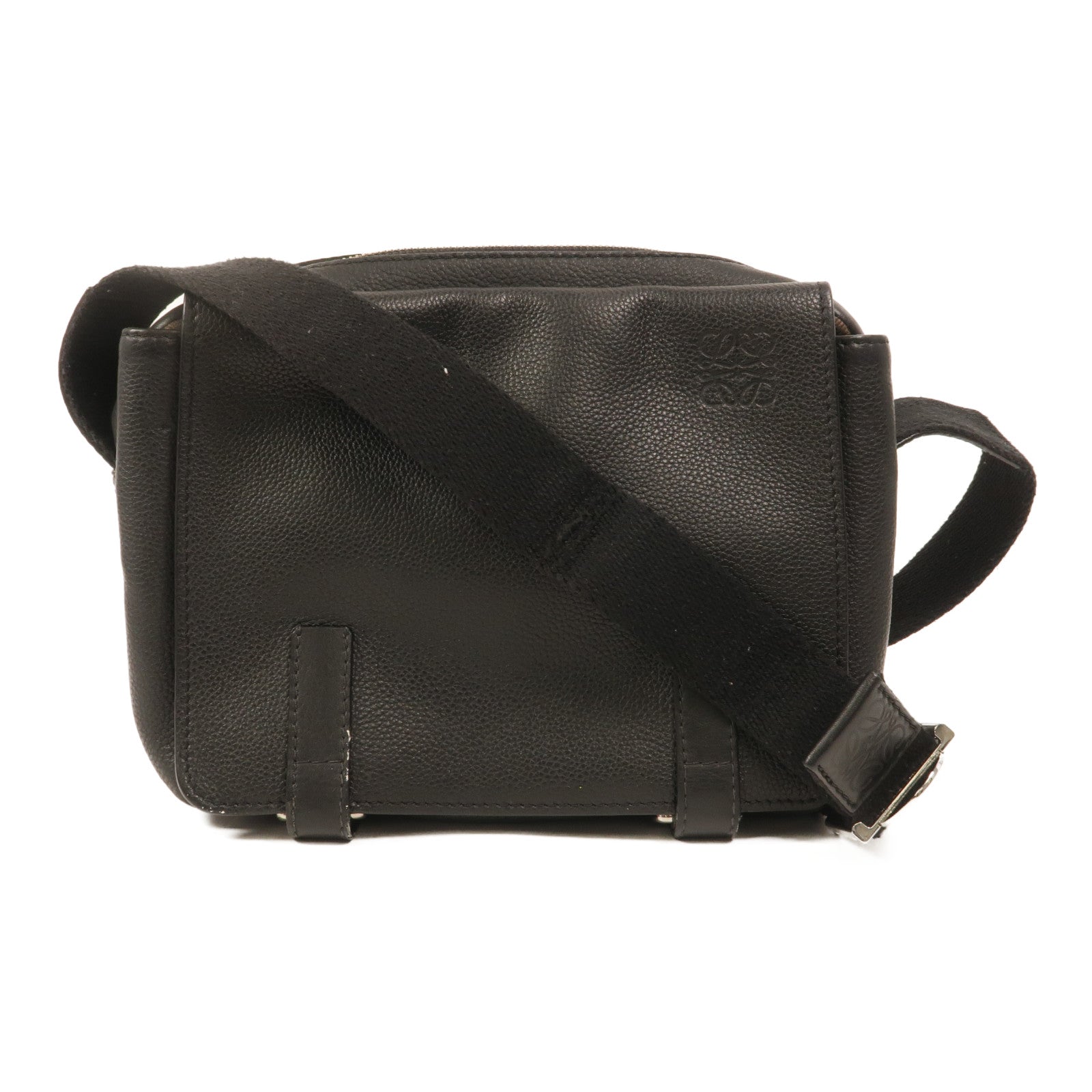 LOEWE 牛皮皮革Military Messenger XS肩背袋
