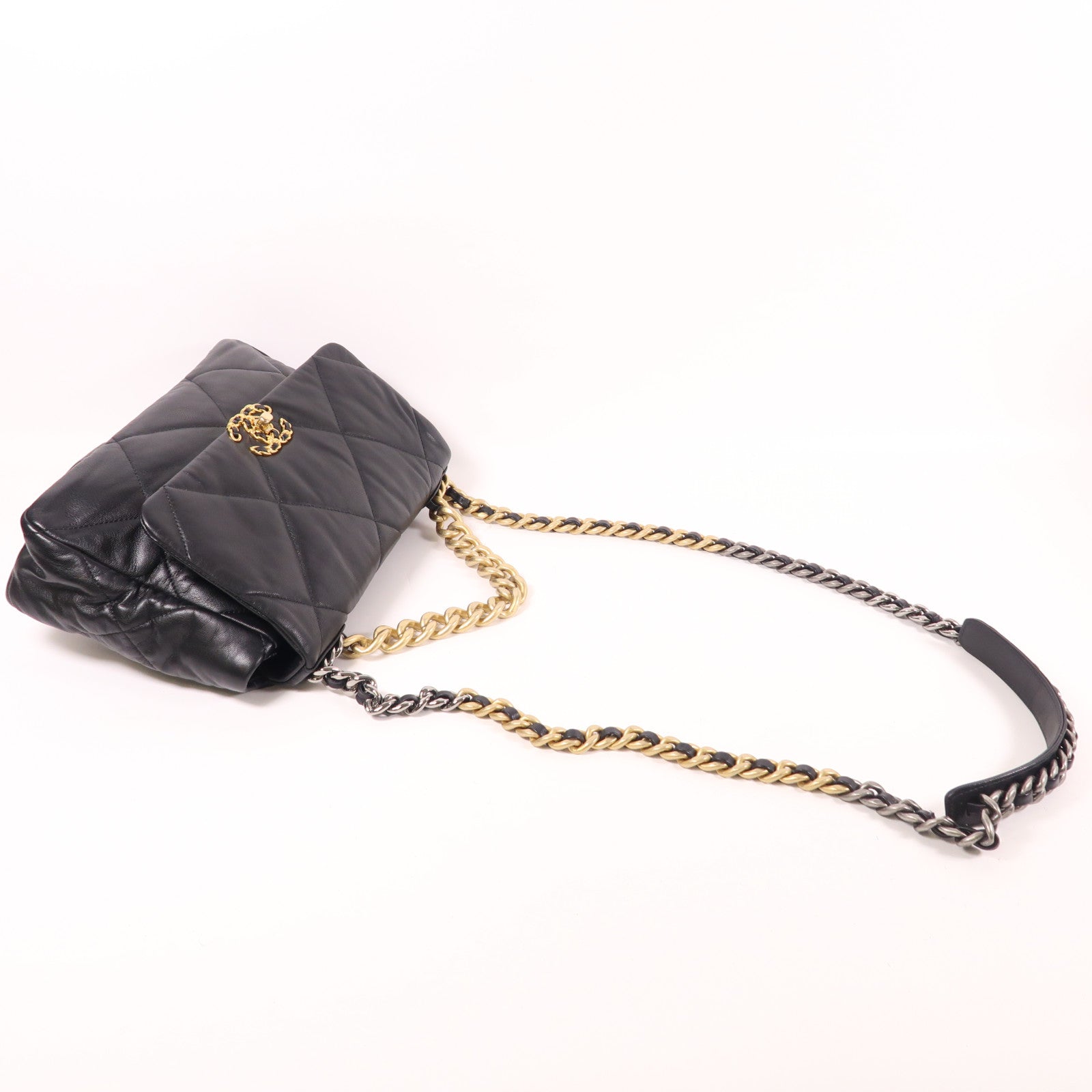 CHANEL 羊皮皮革Chanel 19 Large手挽肩背兩用袋