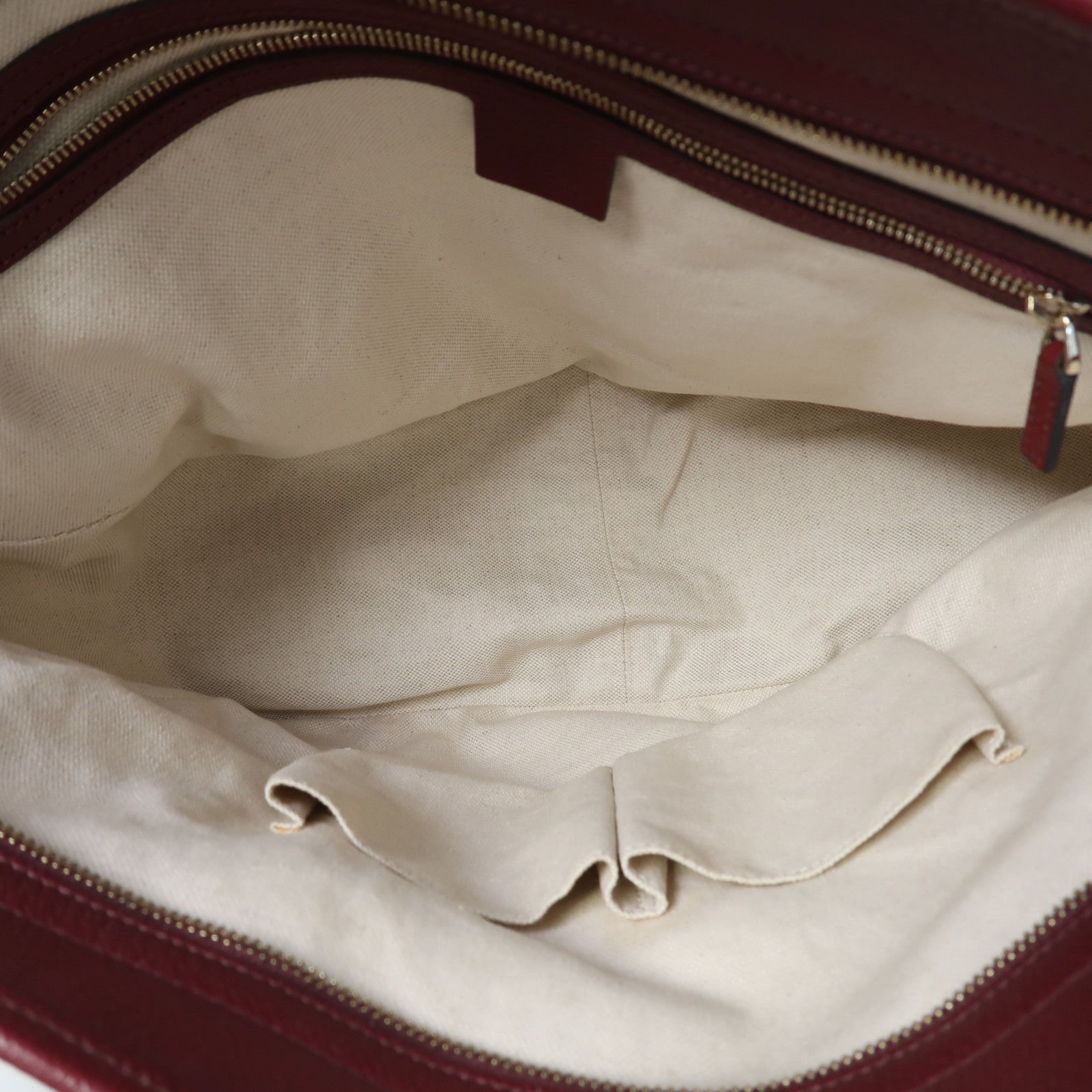 GUCCI 【激減優惠】帆布Tote Bag金扣手挽袋啡色/紅色