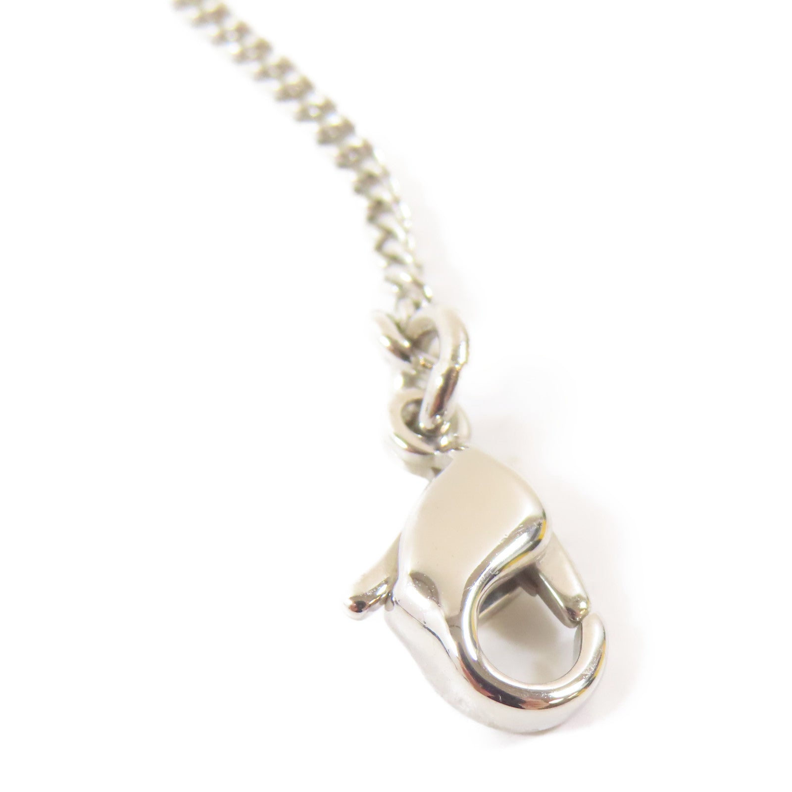 CHANEL 金屬/水晶Necklace項鍊銀色#40cm