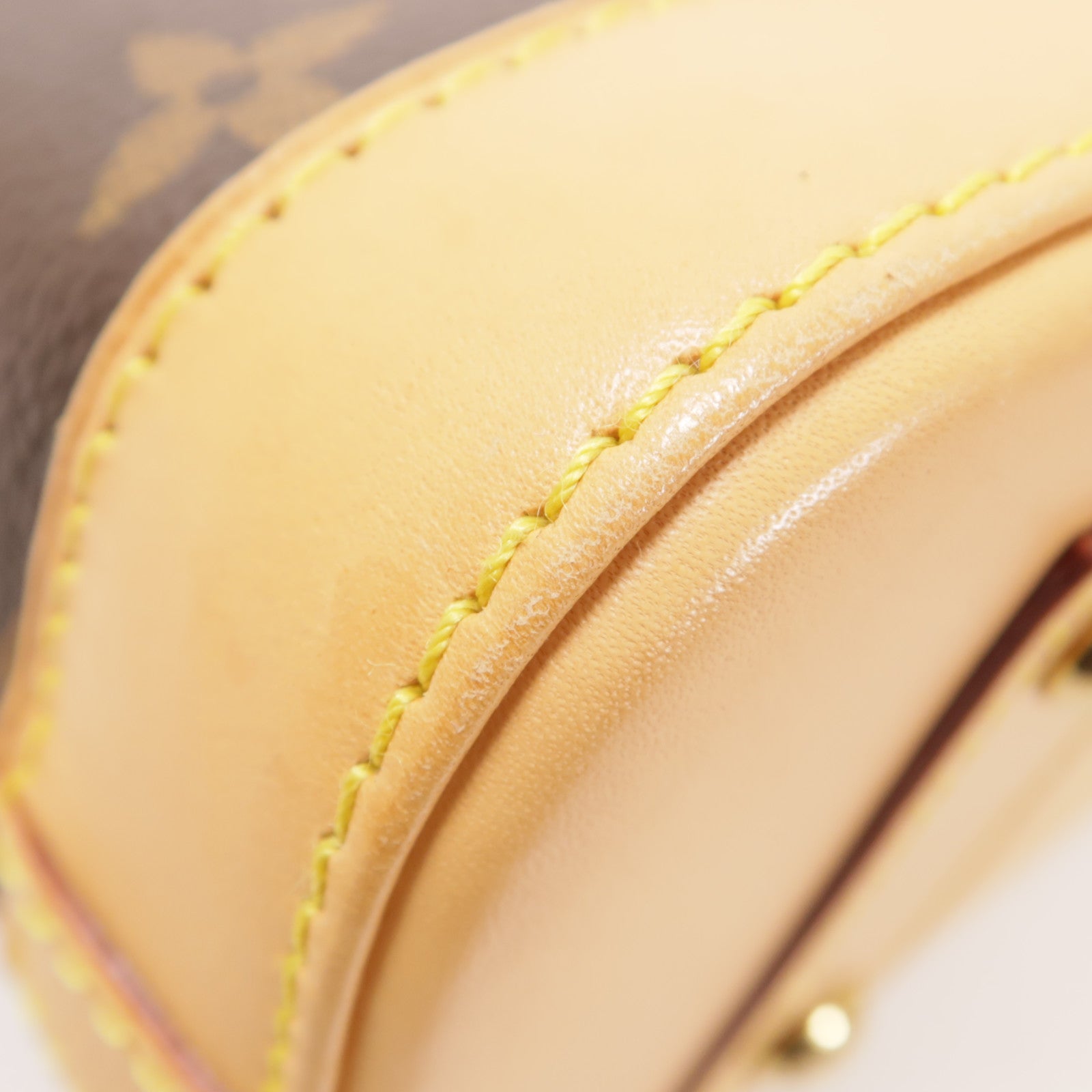 LOUIS VUITTON Monogram Alma BB金扣手挽肩背兩用袋棕色