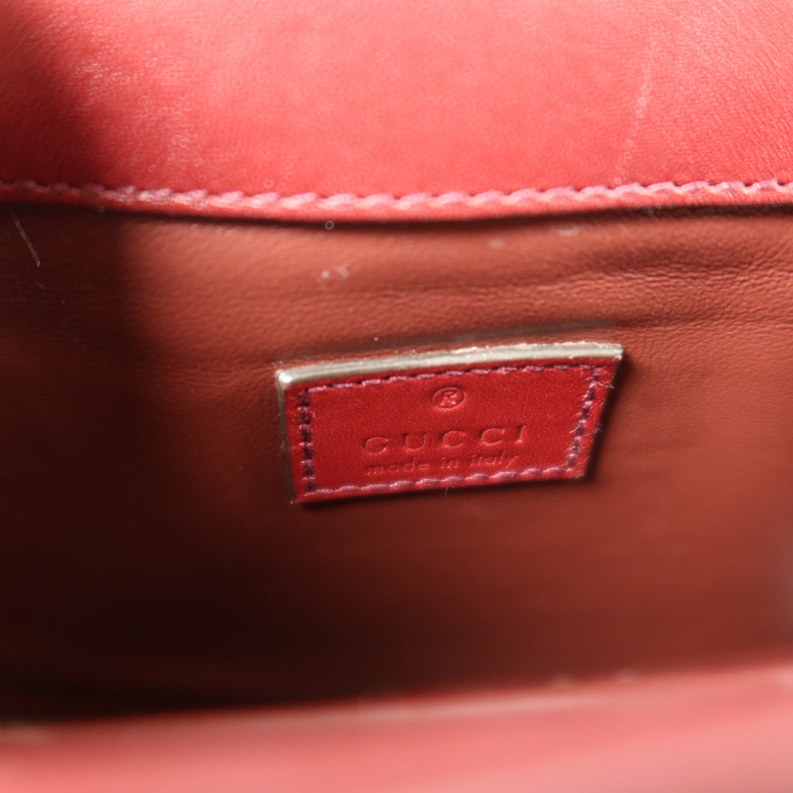 GUCCI 牛皮皮革Decco Mini Chain Shoulder Bag金扣鏈帶肩背袋