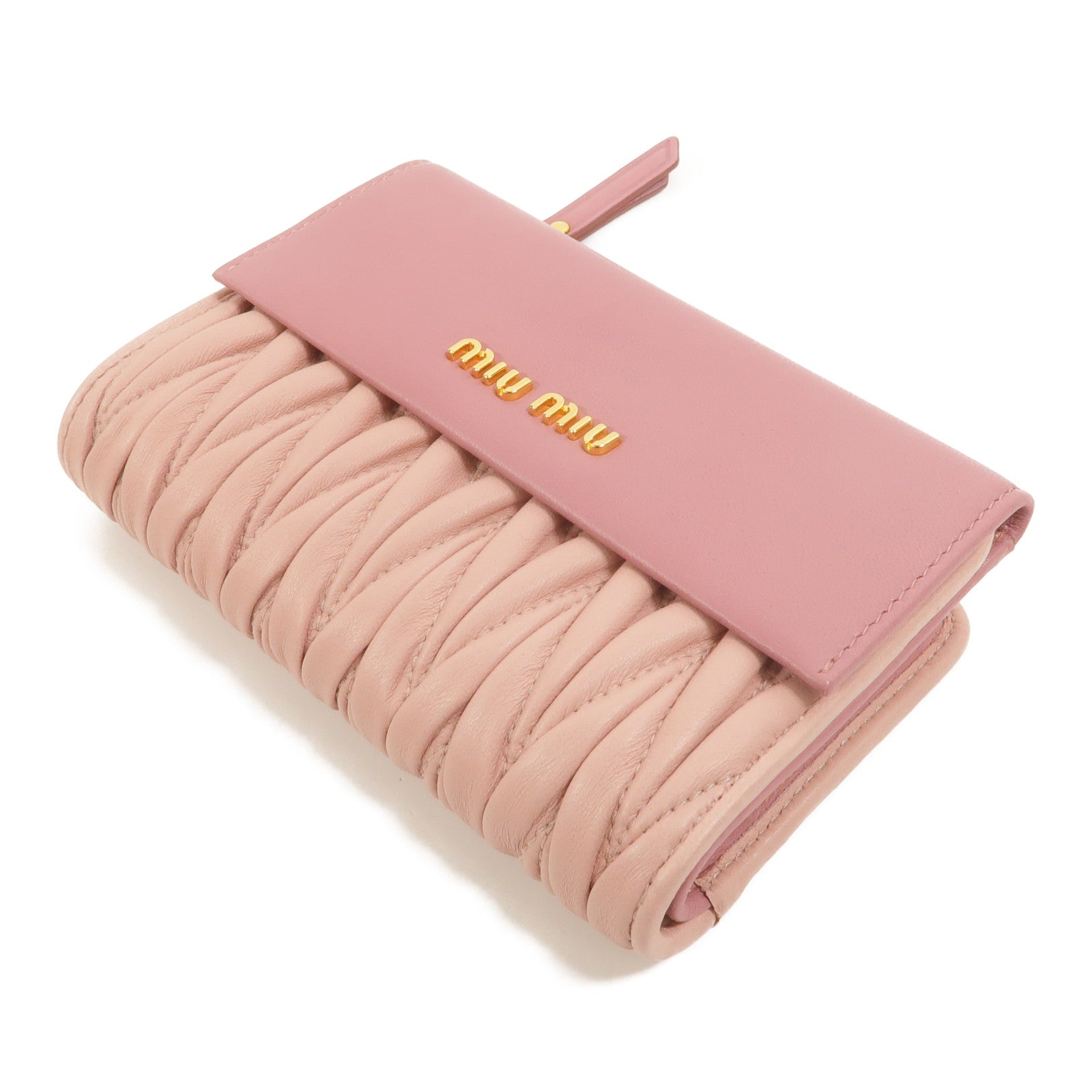 Miu Miu 羊皮皮革Matelasse Wallet錢包