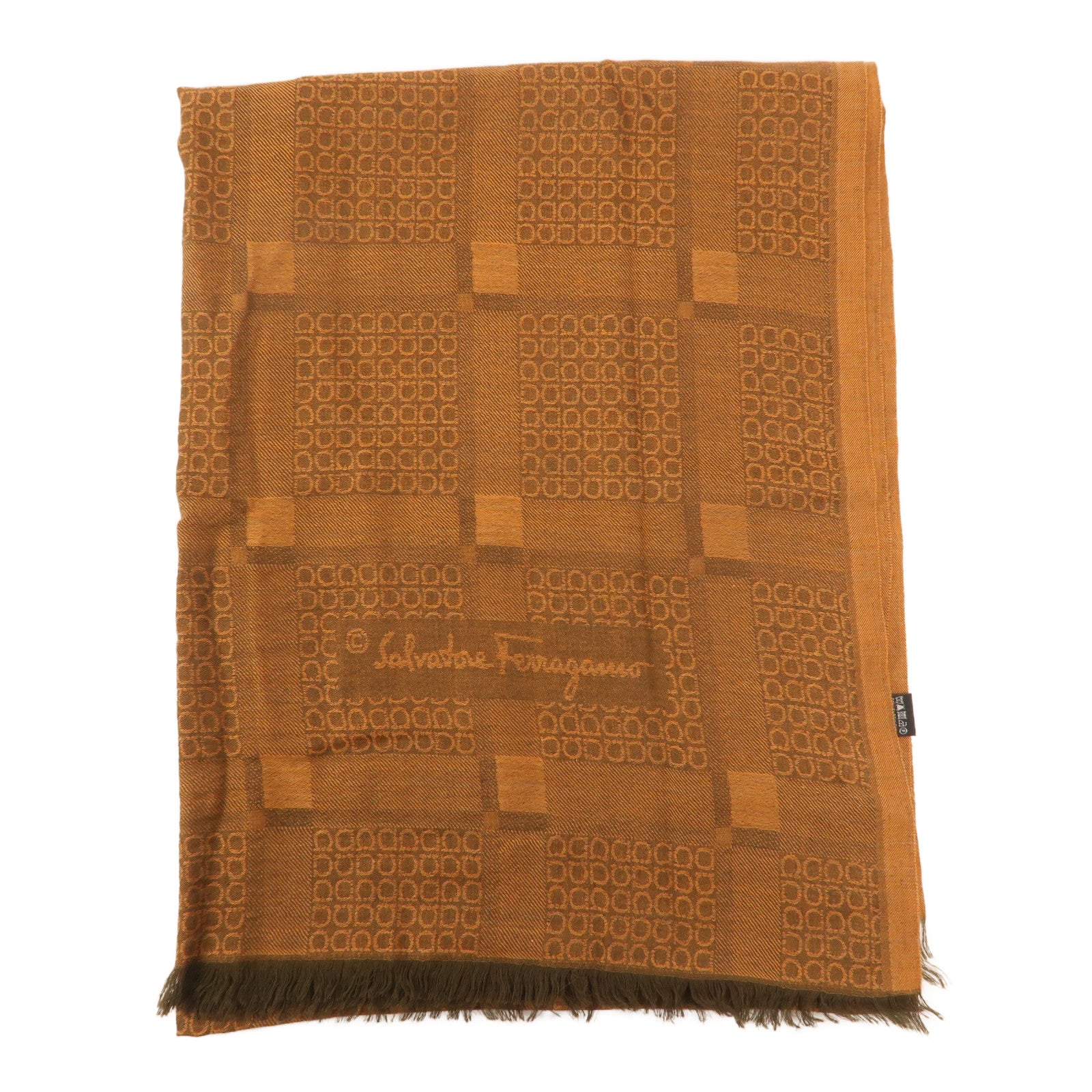 Salvatore Ferragamo 羊絨/絲質Scarf圍巾