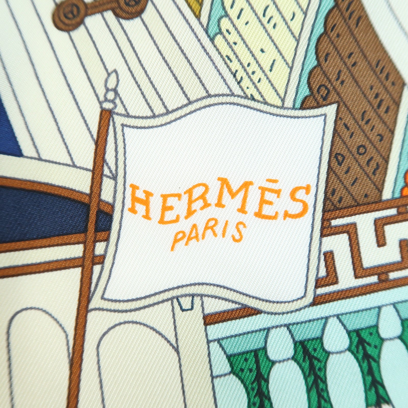 HERMES 絲質Scarf 90X90絲巾