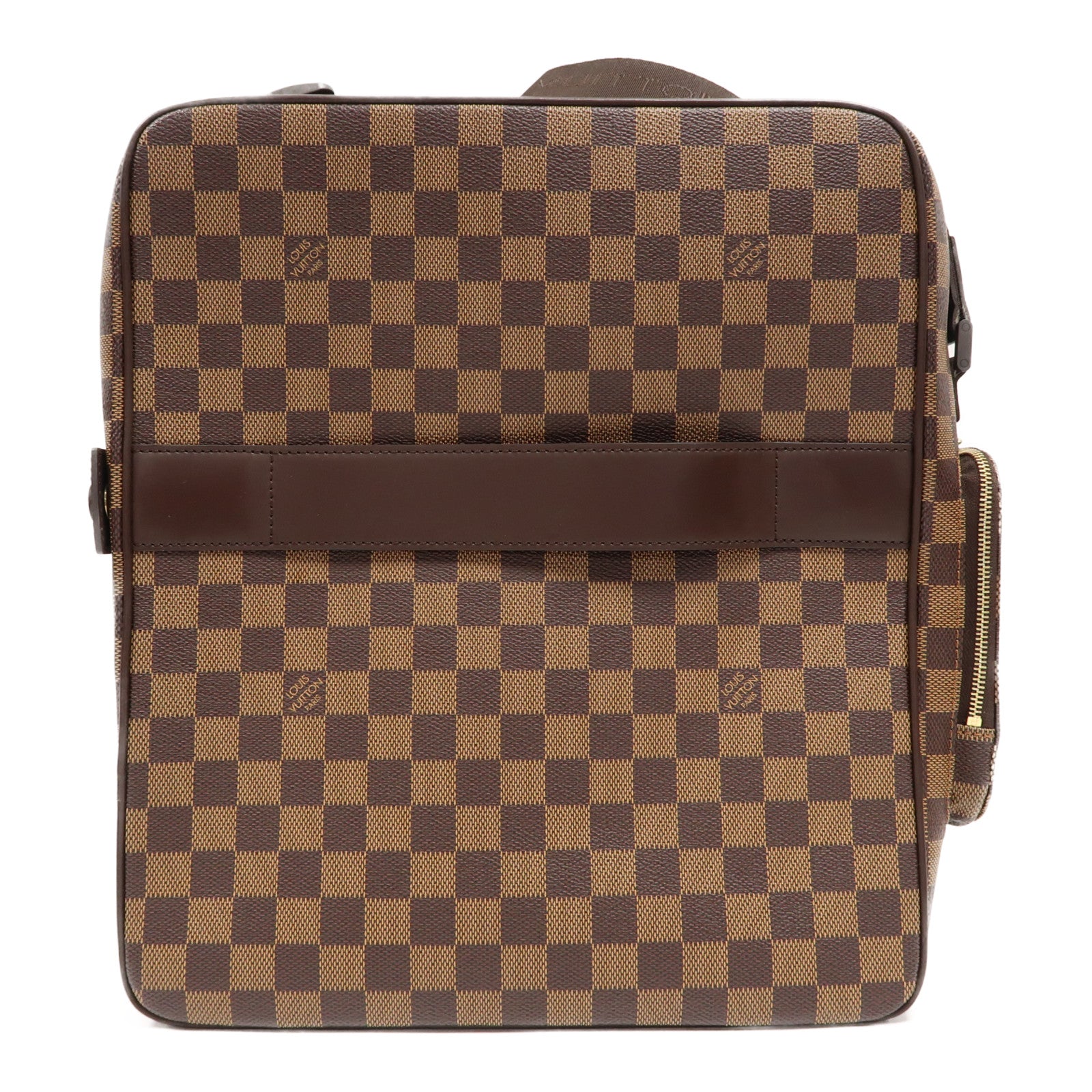 LOUIS VUITTON 【激減優惠】Damier Ebene Oraf GM金扣肩背袋啡色