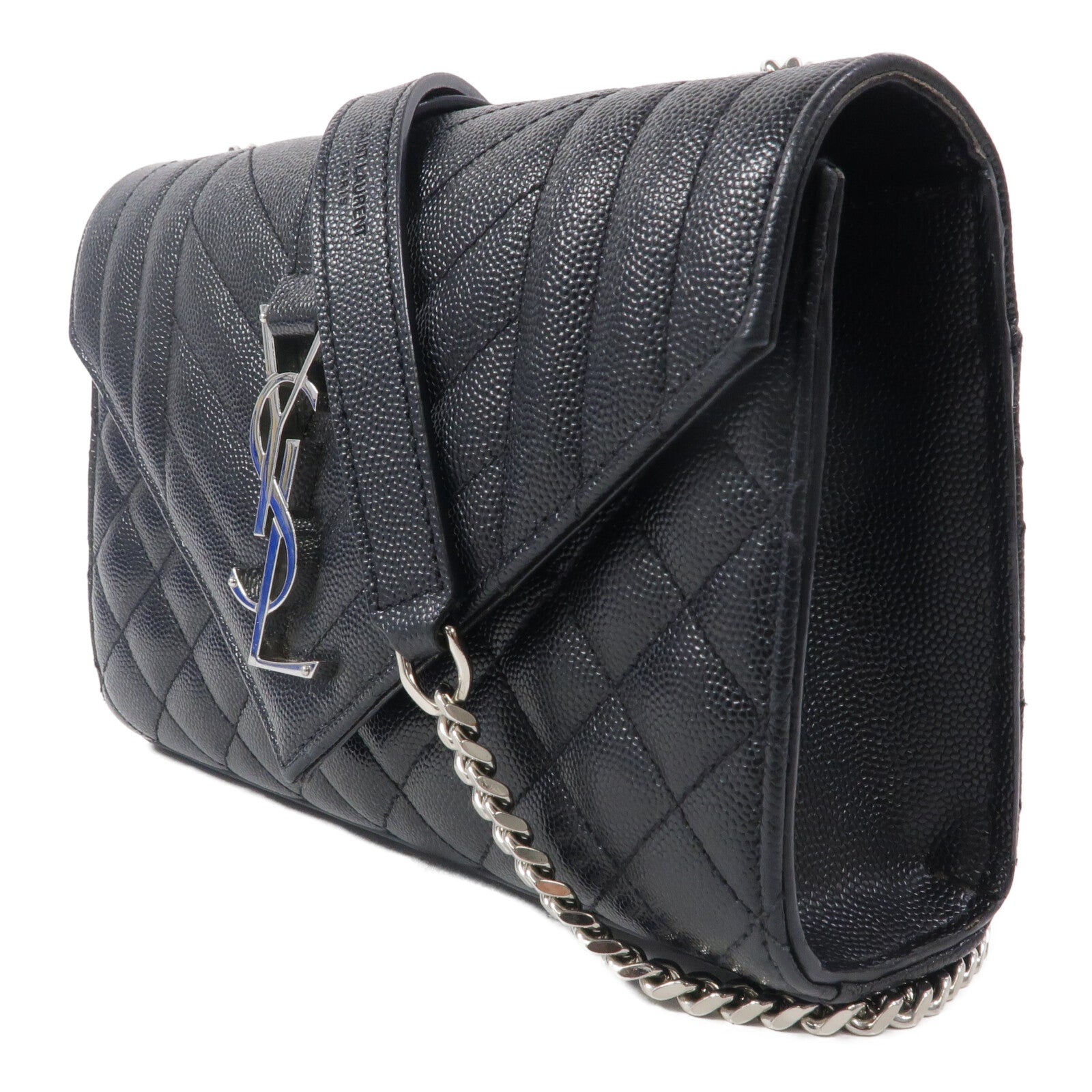 SAINT LAURENT 牛皮皮革Envelope Small鏈帶肩背袋