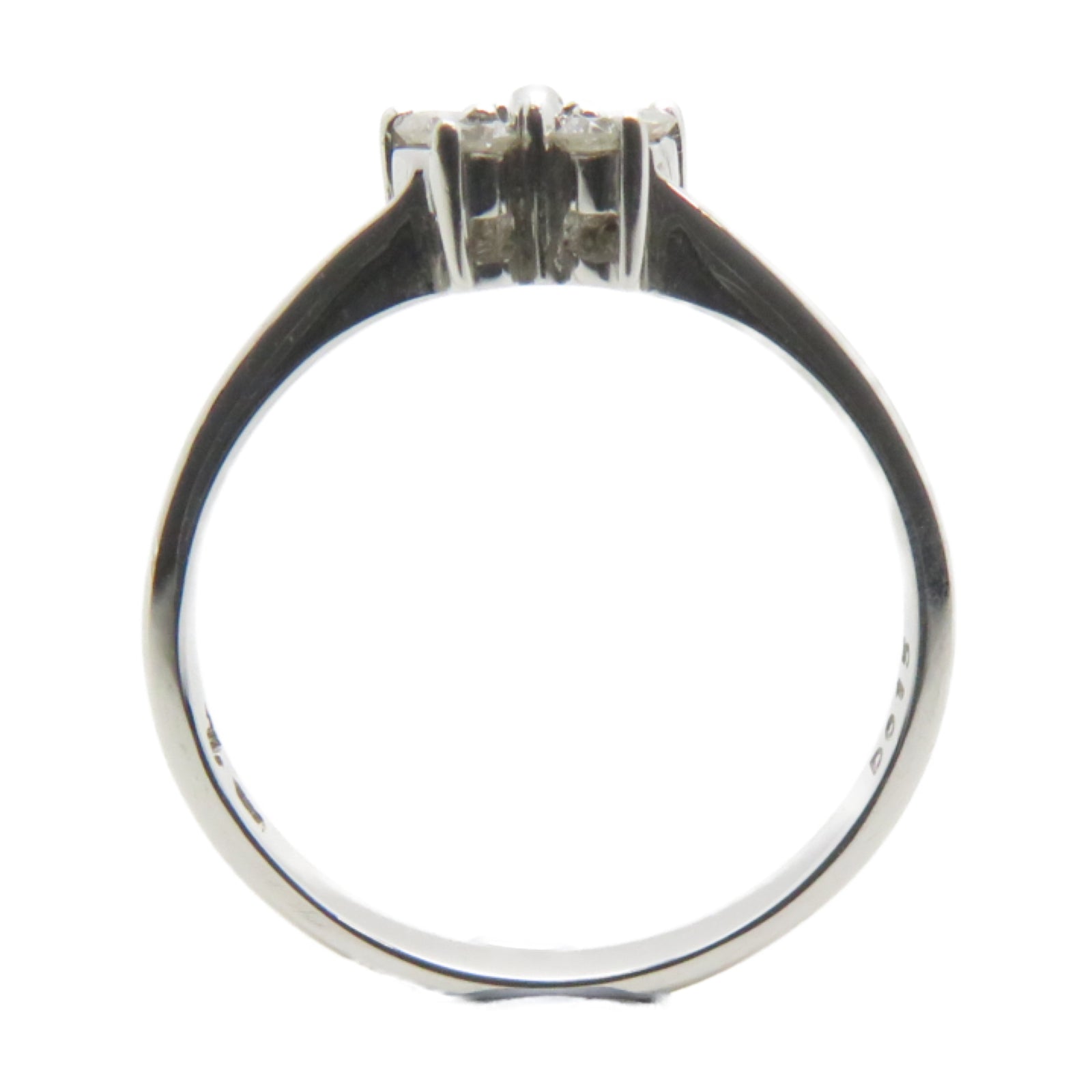 JEWELRY 【激減優惠】18K白金Ring 0.15ct鑽石戒指US#5.75