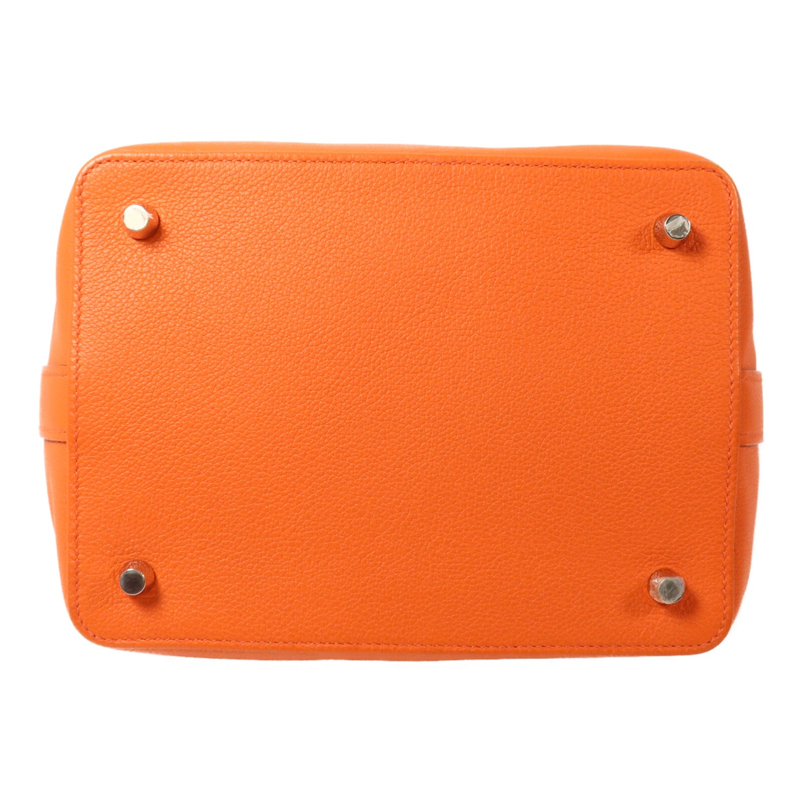 HERMES Evercolor皮革Tool Box 20手挽肩背兩用袋Orange Poppy