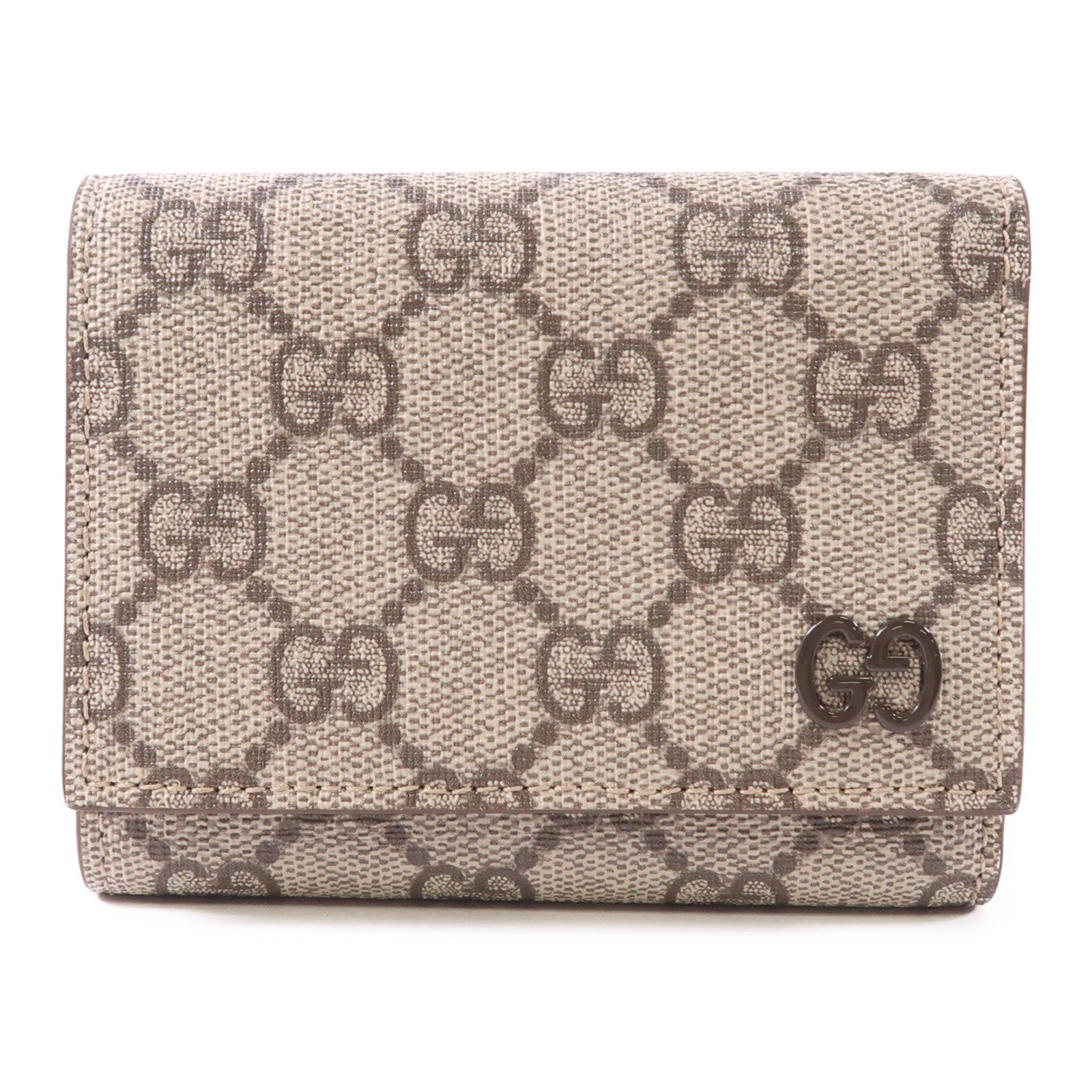 GUCCI 塗層帆布Ivory Interior GG錢包