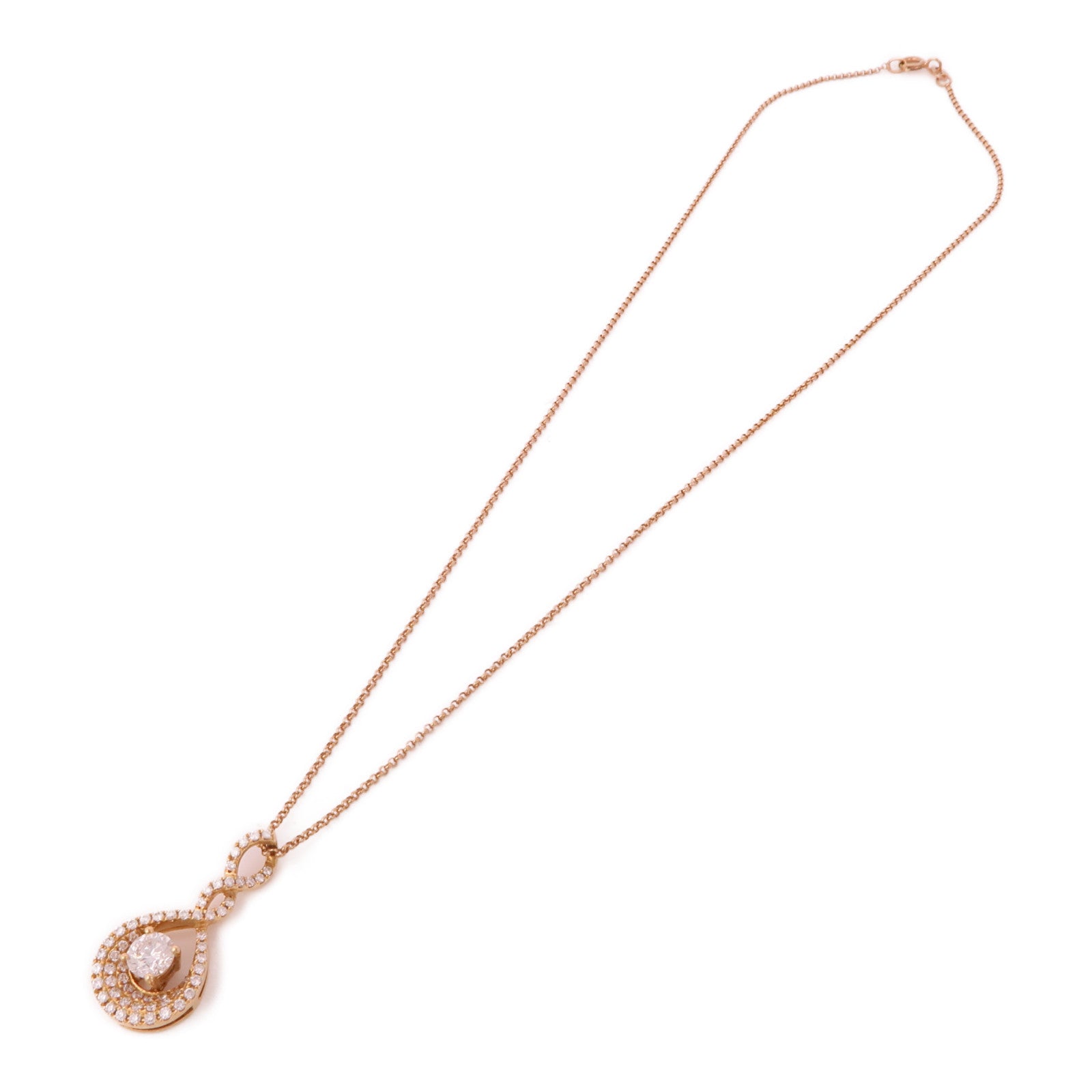 JEWELRY 【激減優惠】18K玫瑰金Diamond Necklace鑽石項鍊