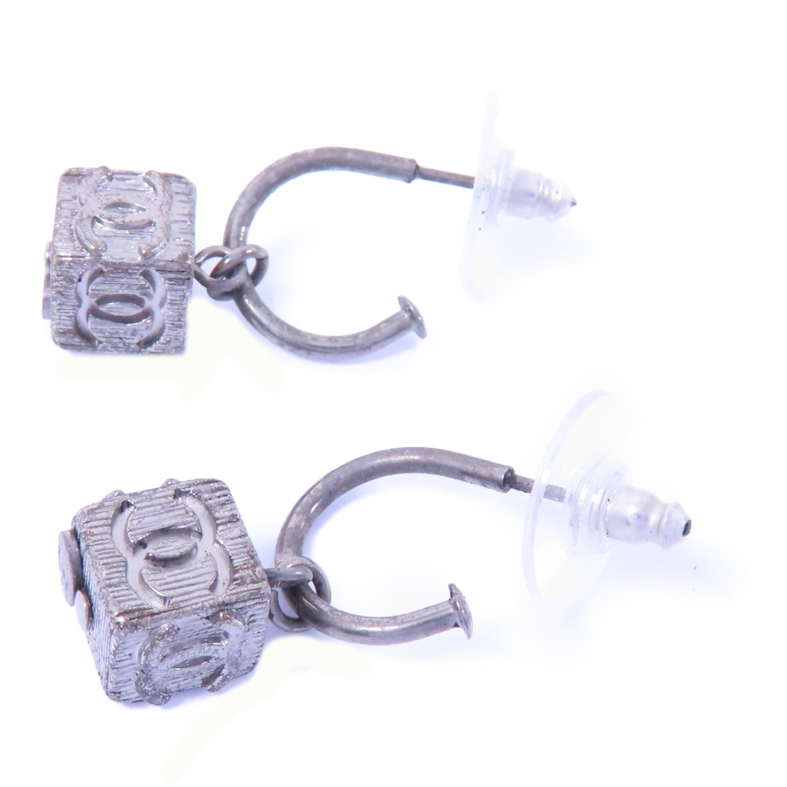CHANEL 金屬Earrings耳環銀色