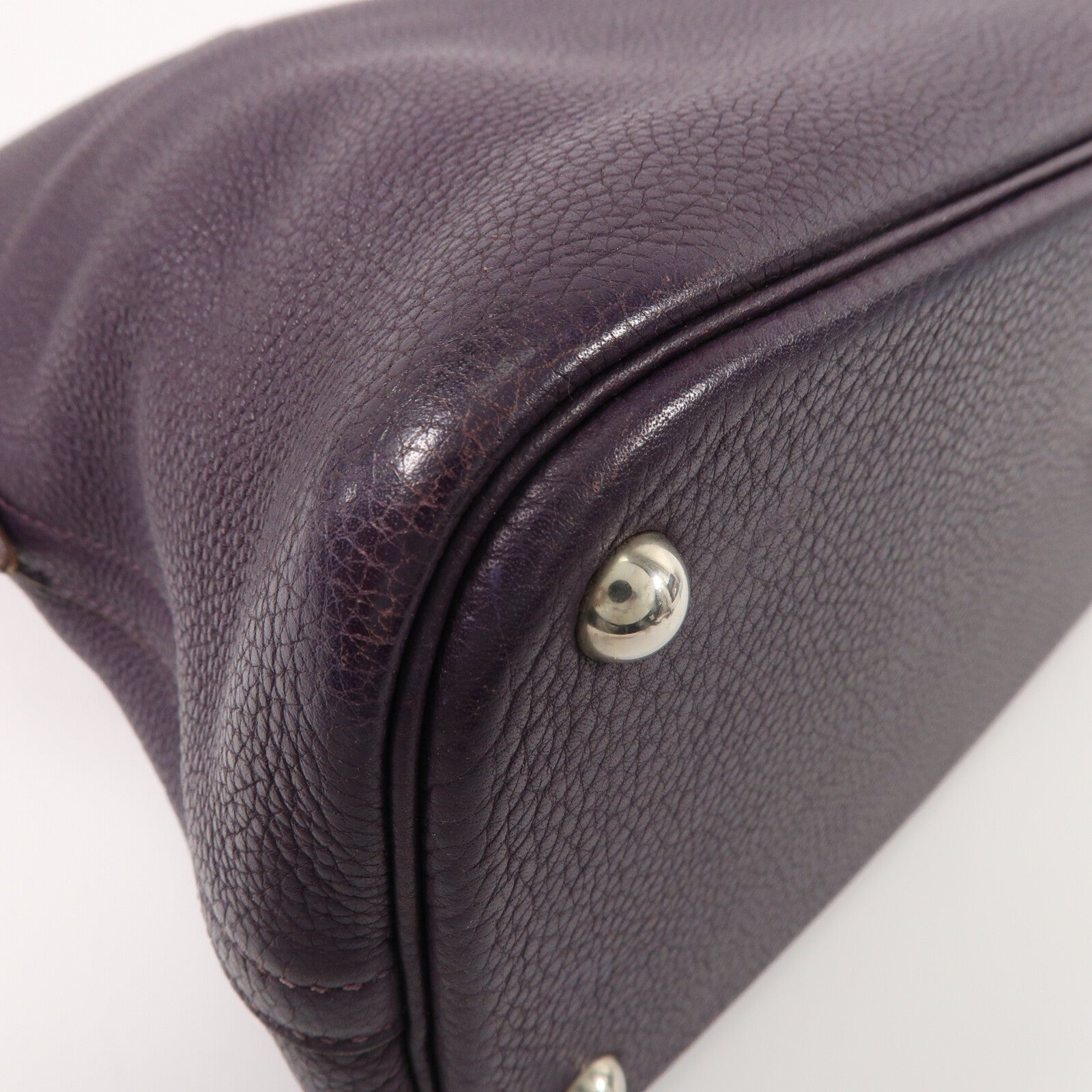 HERMES Clemence皮革Bolide 37手挽袋