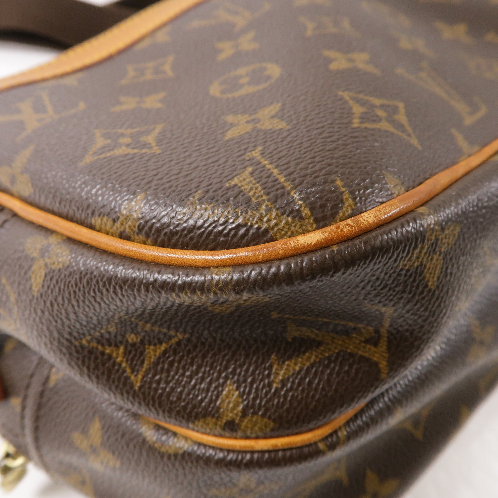 LOUIS VUITTON Monogram Reporter PM金扣肩背袋