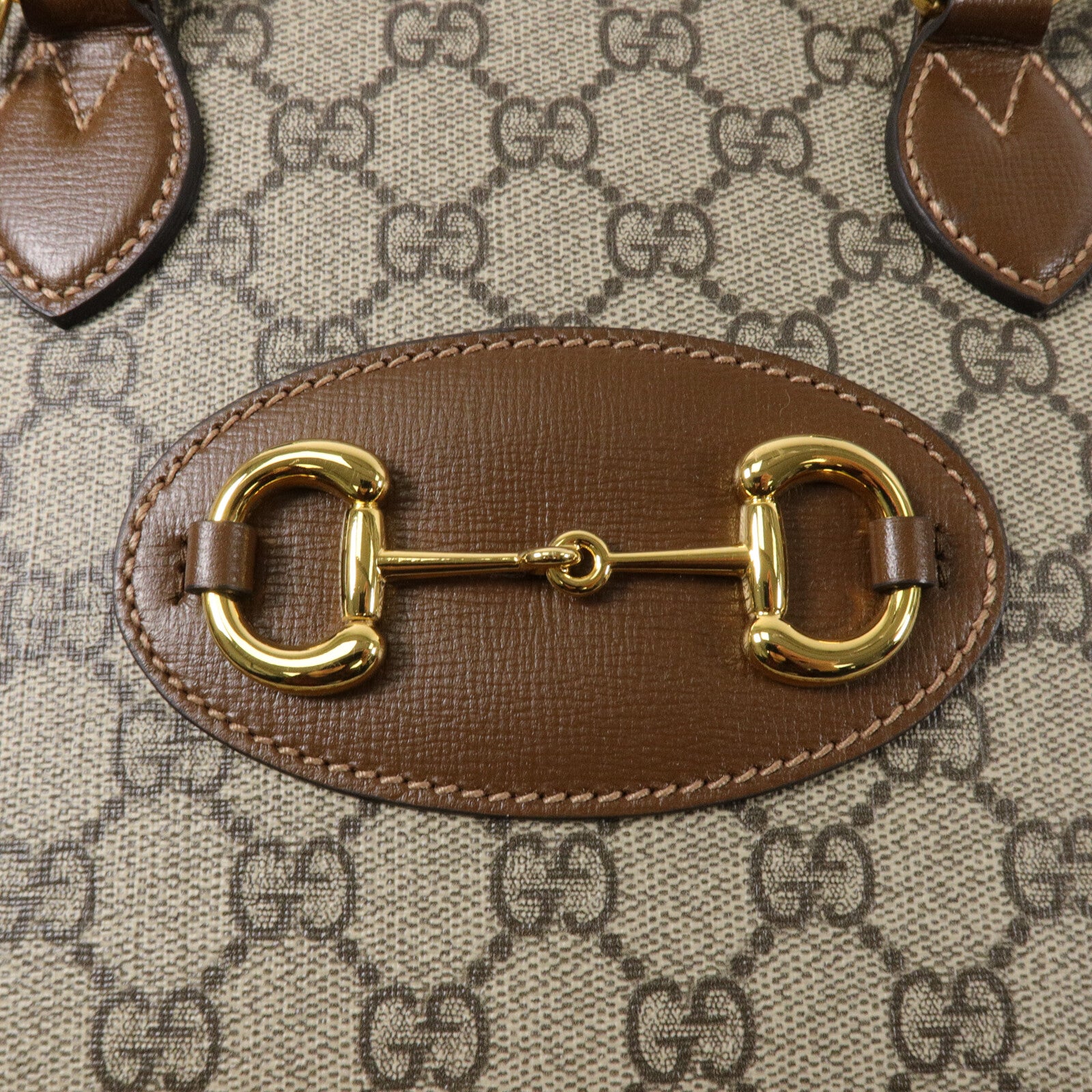 GUCCI 塗層帆布Horsebit 1955 Small肩背袋
