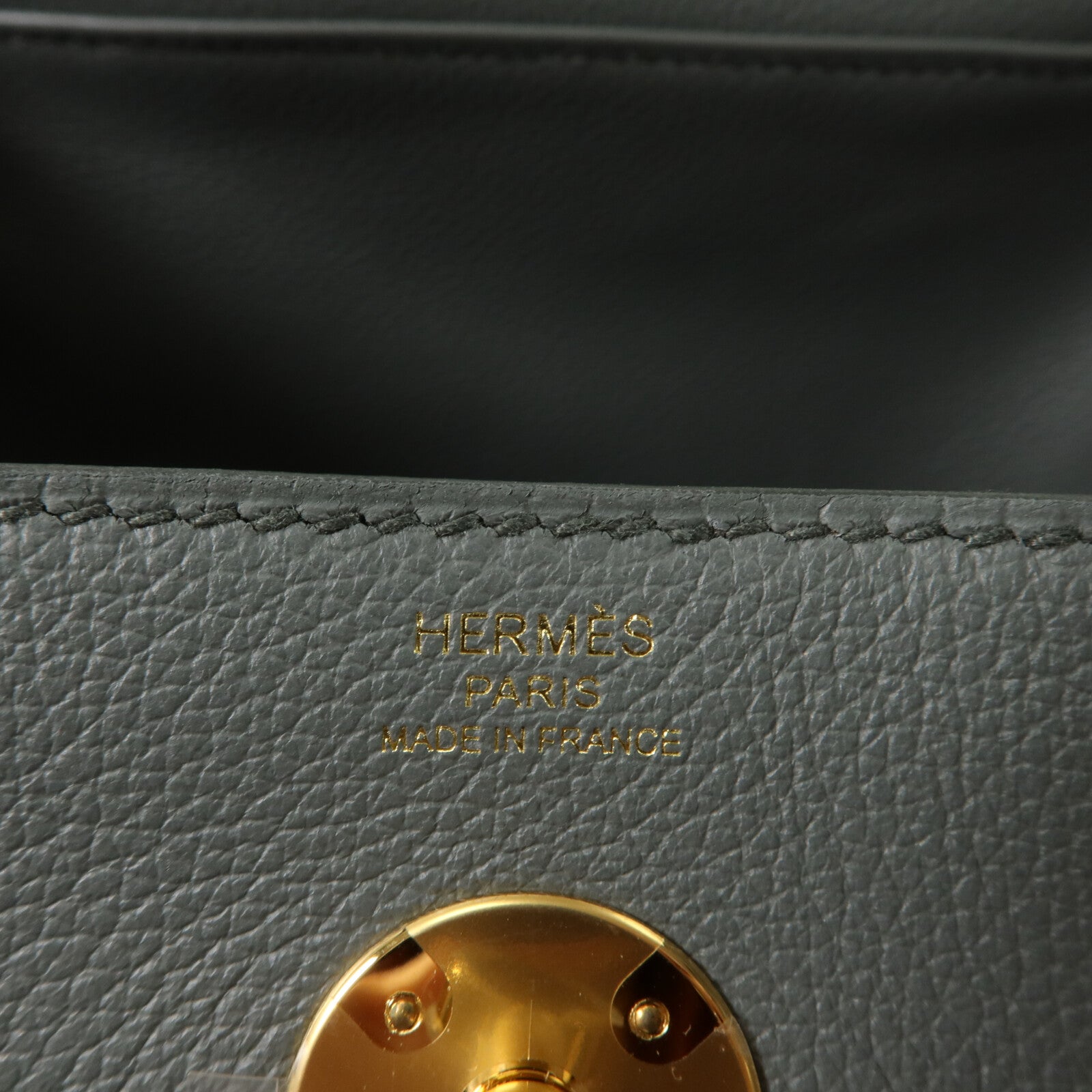 HERMES Evercolor皮革Lindy 26手挽肩背兩用袋Vert Amanda