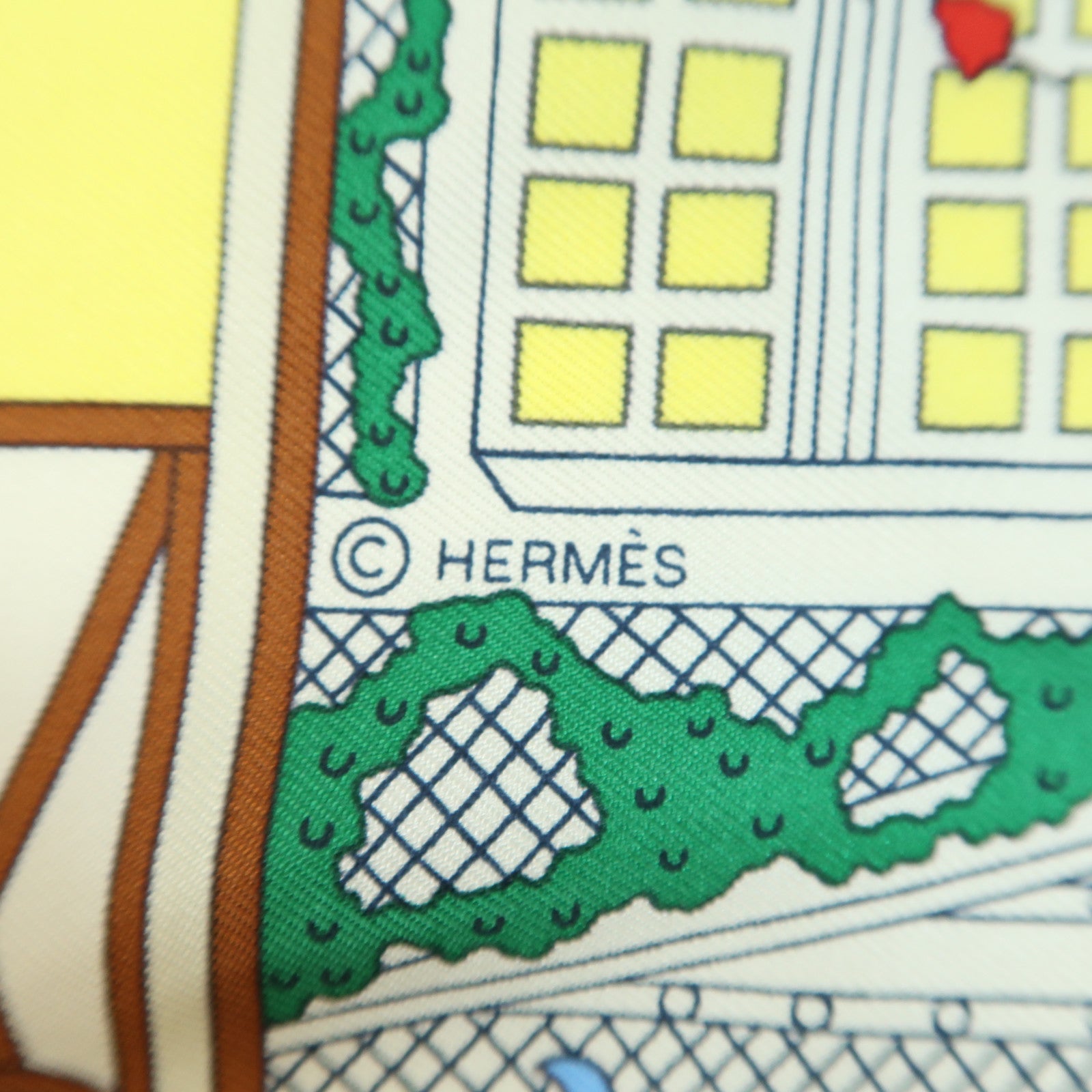 HERMES 絲質Scarf 90X90絲巾