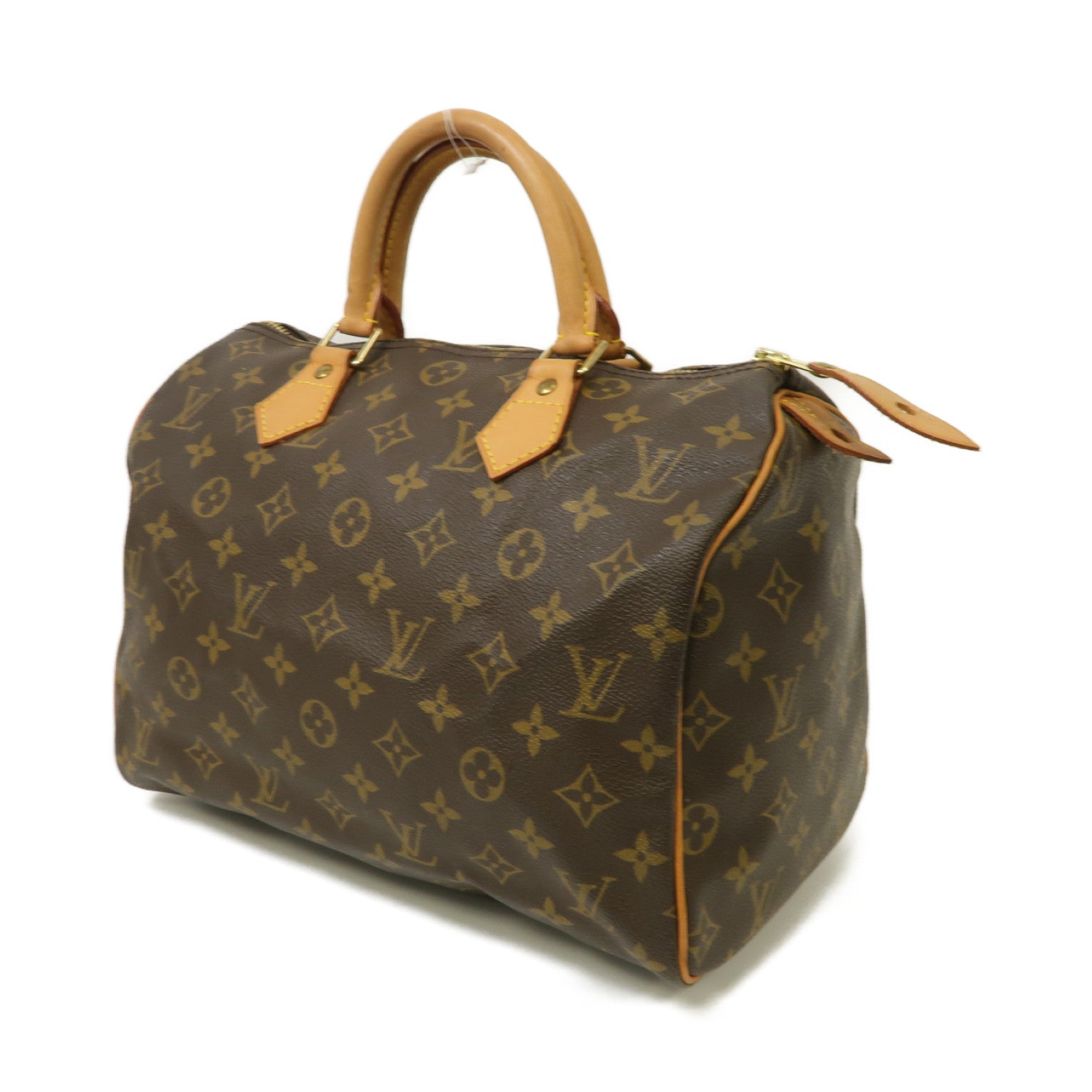 LOUIS VUITTON 【清倉大減價】Monogram Speedy 30 Hand Bag金扣手挽袋啡色