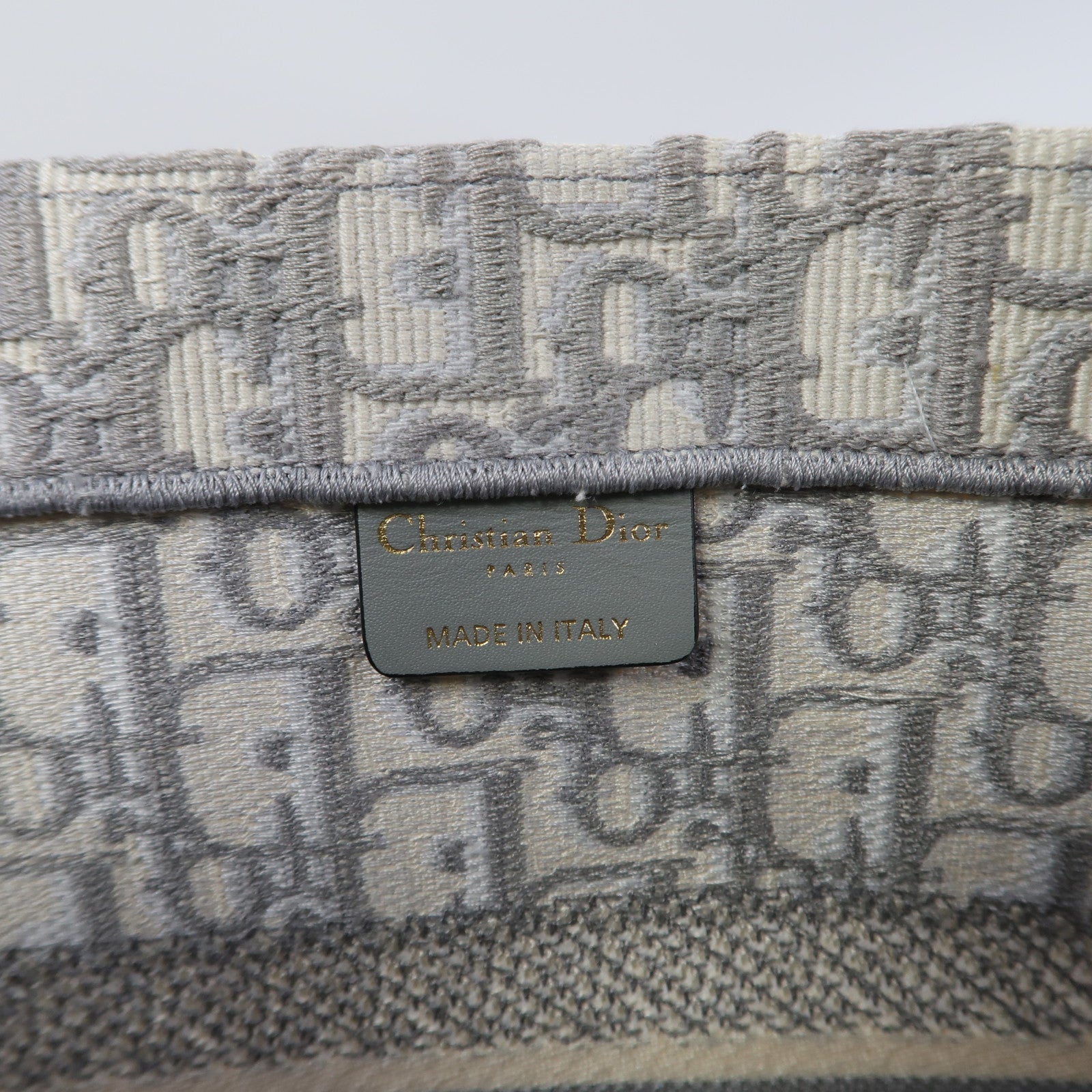 Dior 帆布Book Tote手挽袋灰色